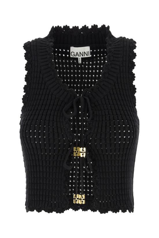Ganni GANNI Women Sweater K25412718 099 BLACK Size S / US 4 / IT 40 - 1 Thumbnail