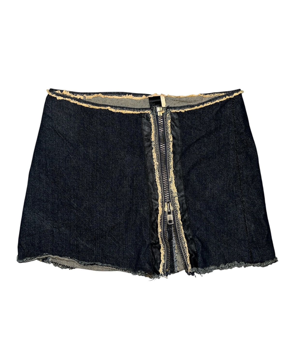 Japanese Brand Y2K big zip micro skirt ➕🖤 Size 25" / US 0 / IT 36 - 1 Thumbnail