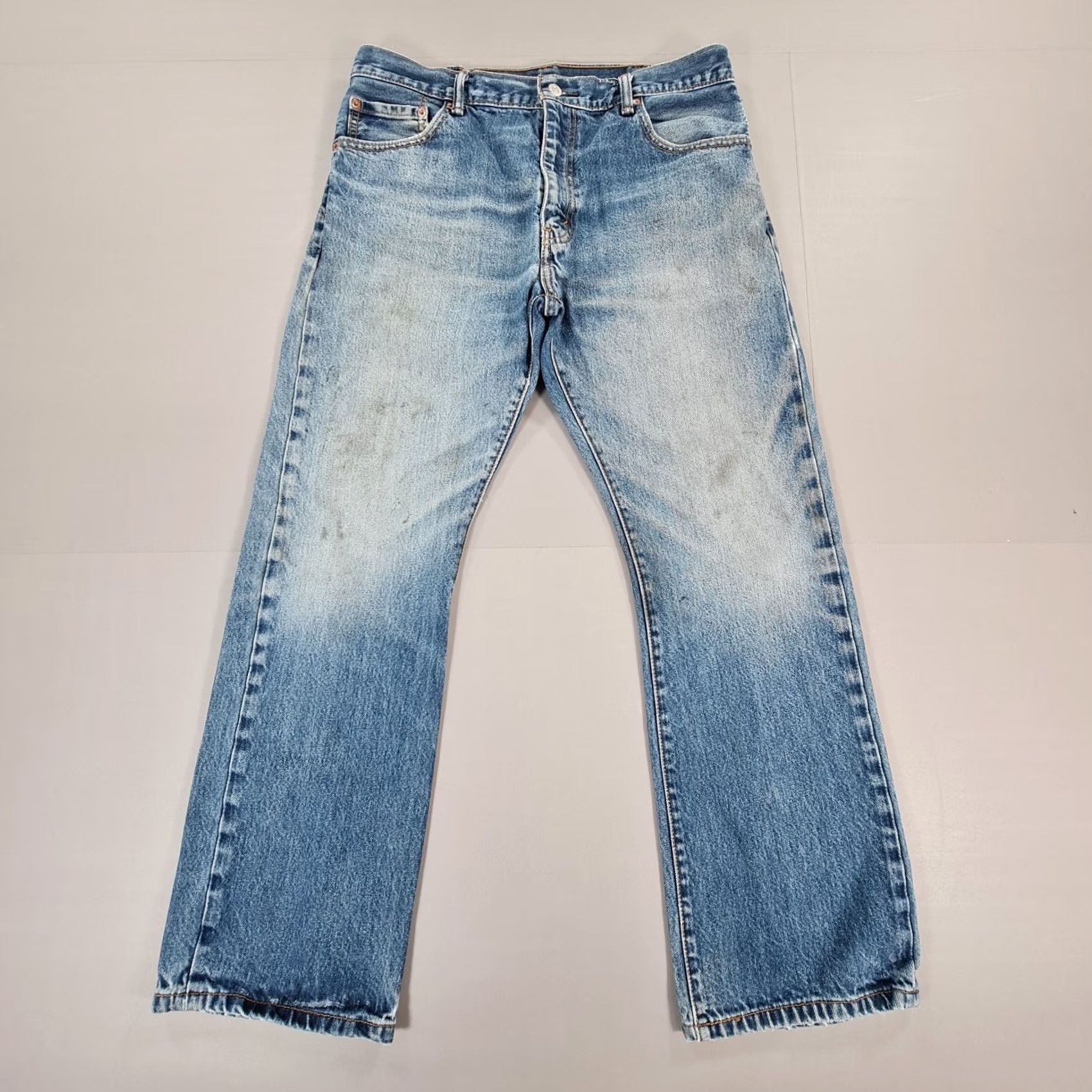 Levi's Levi's 517 Jeans Mens Blue W36 L30 Bootcut Zip Fly 5-Pocket Denim Regular Cotton Jeans Mens Blue Size US 36 / EU 52 - 2 Thumbnail