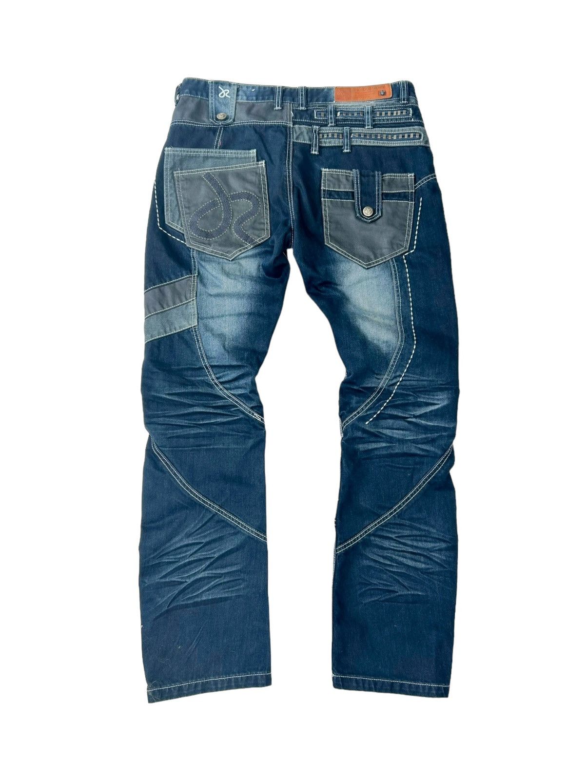 Other Vintage Y2K patchwork jeans pants Size US 36 / EU 52 - 2 Thumbnail