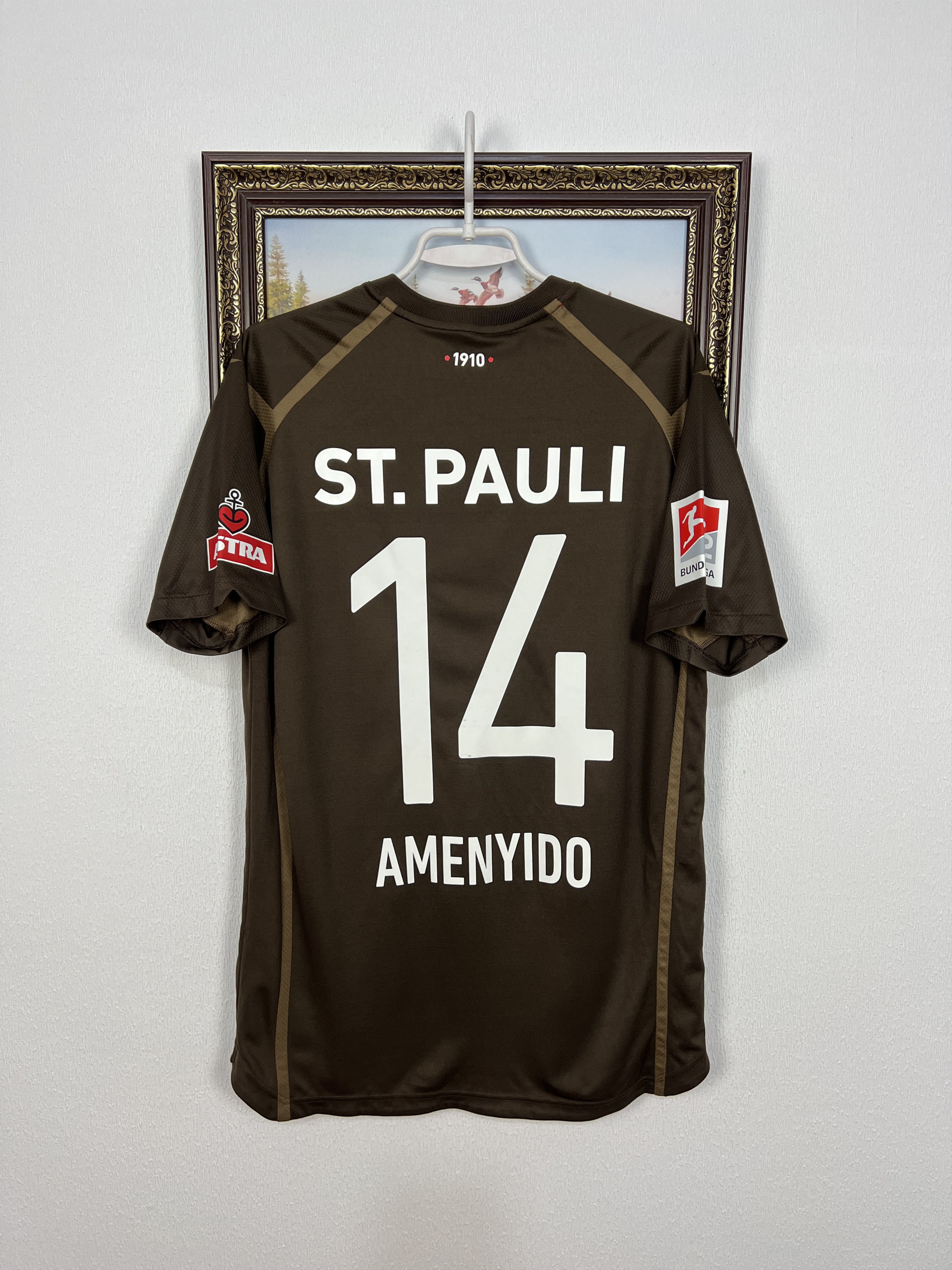 Vintage St Pauli football shirt Soccer #14 Amenyido Tee Hype Size US L / EU 52-54 / 3 - 1 Thumbnail
