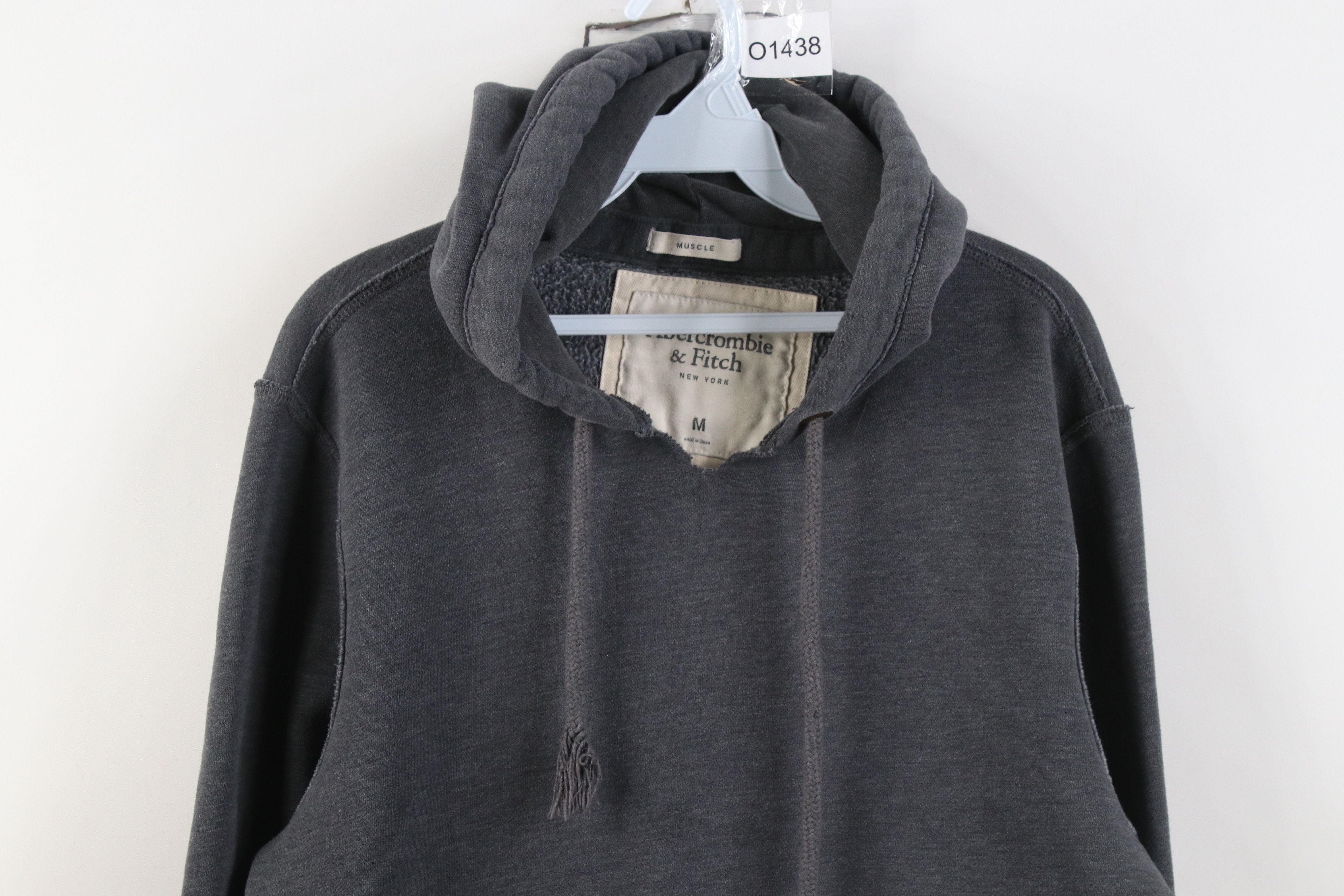 Abercrombie & Fitch Vintage 90s Y2K Abercrombie & Fitch Distressed Hoodie Gray Size US M / EU 48-50 / 2 - 2 Thumbnail