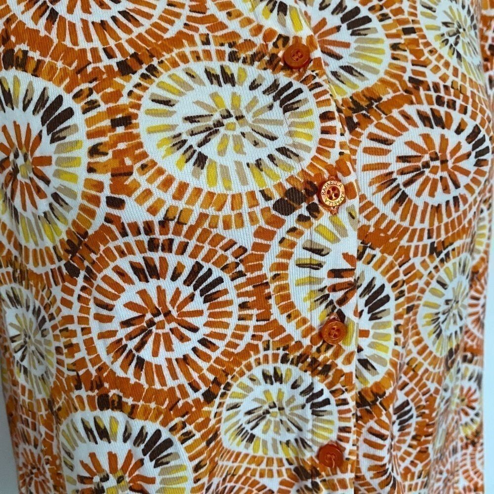 Other Rafaella Abstract Print Button Front Blouse Size LP Size L / US 10 / IT 46 - 6 Thumbnail