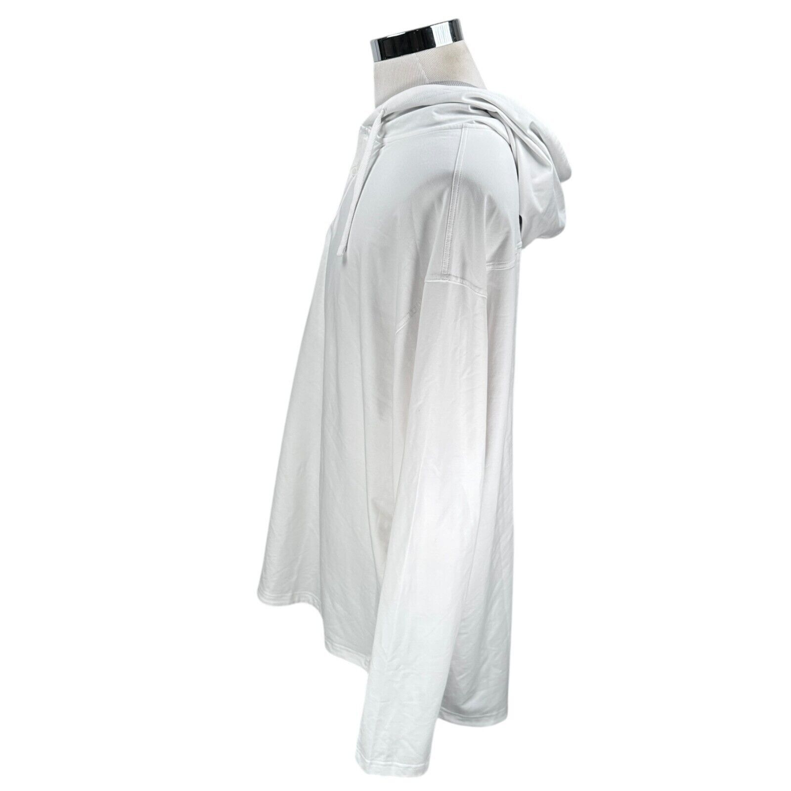 Other Bylt Drop-Cut LUX Henley Hooded Men’s 3XL White Long Sleeves Size US XXL / EU 58 / 5 - 3 Thumbnail
