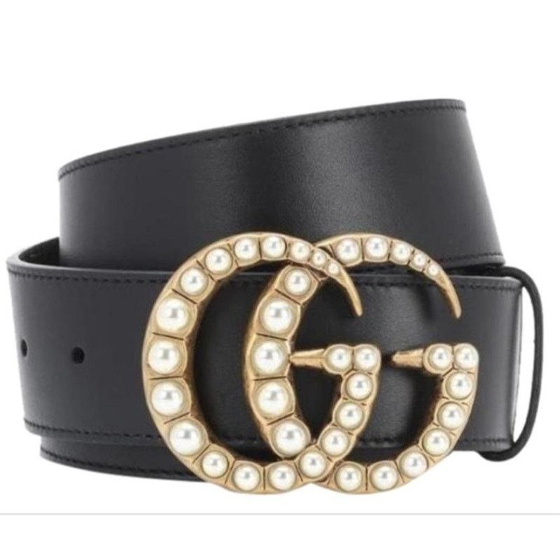 Gucci GUCCI GG pearl logo leather belt size 80 Size ONE SIZE - 9 Thumbnail