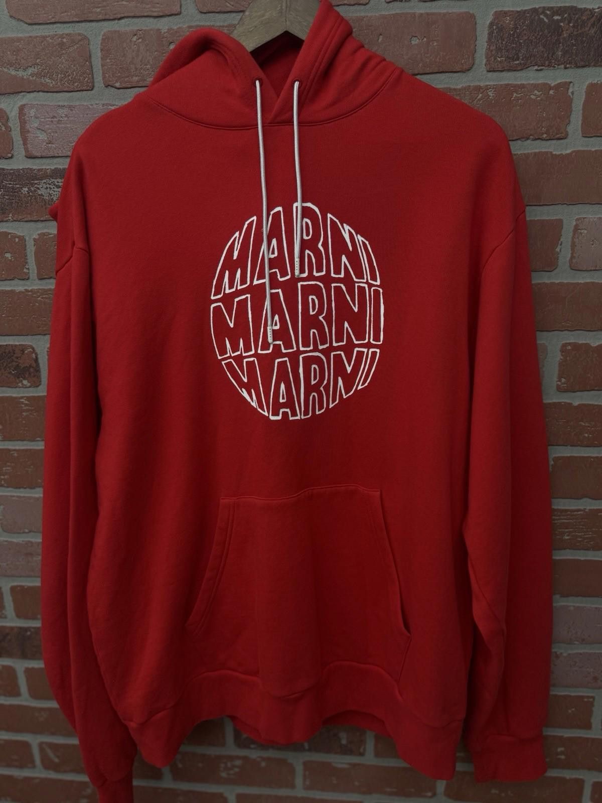 Marni Marni Hoodie Marni Logo Size (52) Red 100% Authentic Size US XL / EU 56 / 4 - 3 Thumbnail