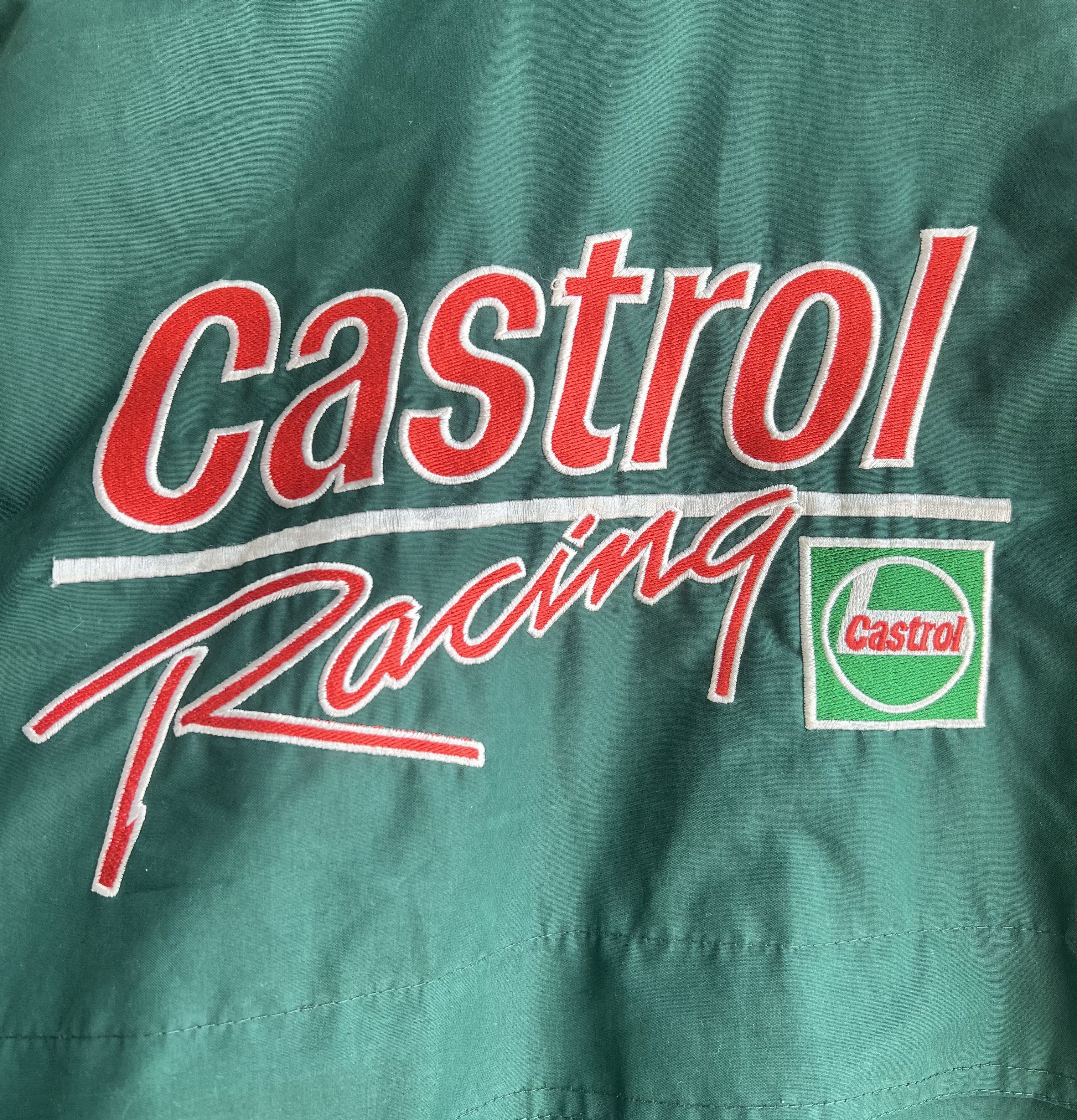 Other Vintage Castrol Racing Jacket 90s Motorsport Green Mens L Size US L / EU 52-54 / 3 - 5 Thumbnail