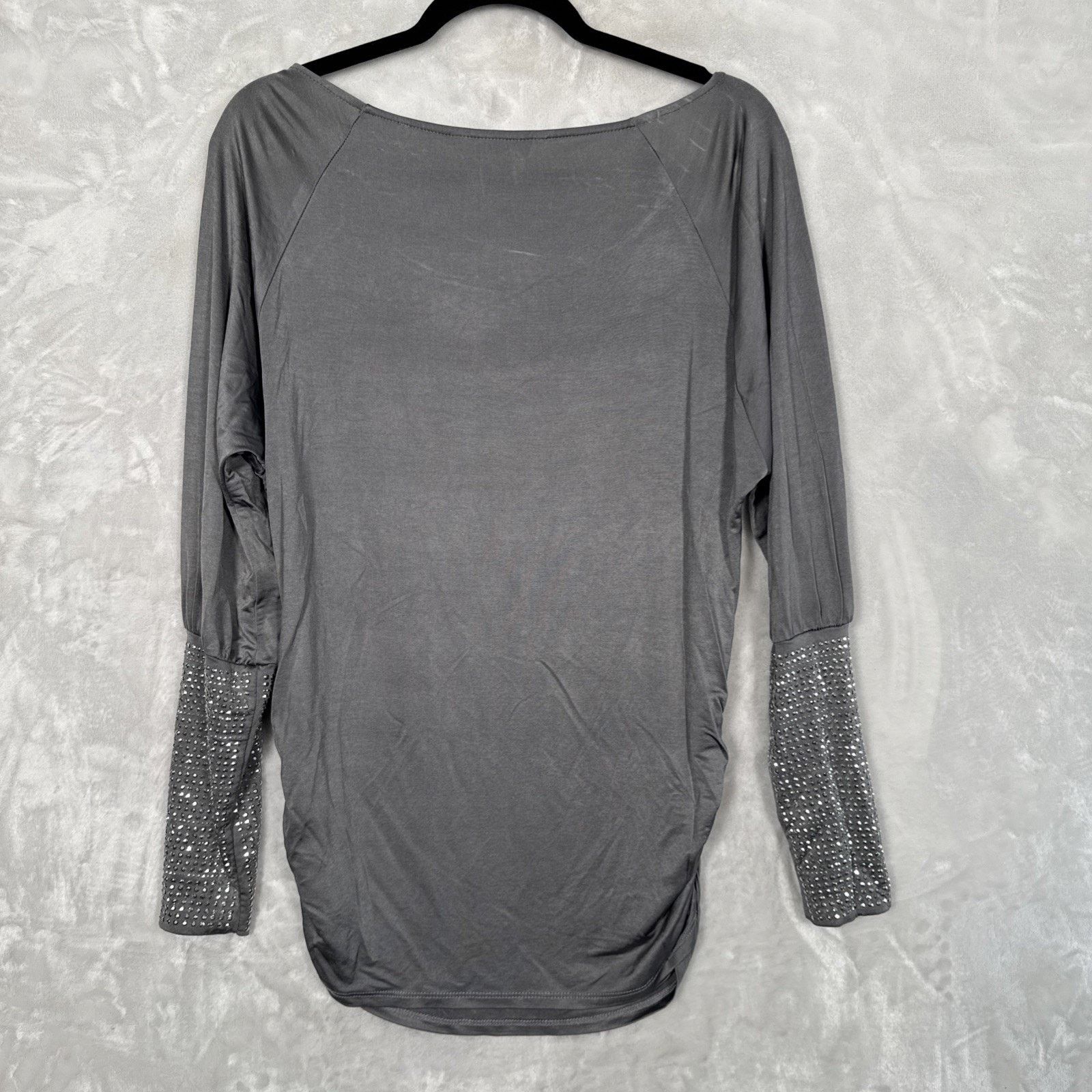 Boston Proper Sm Boston Proper Silver Long Top/Bodycon Dress Rhinestone Size S / US 4 / IT 40 - 8 Thumbnail
