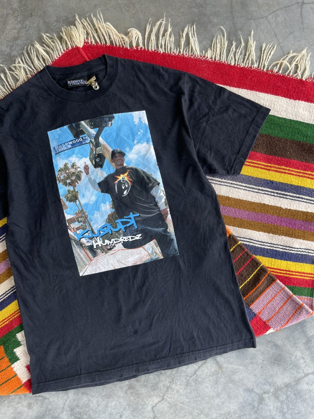 Rap Tees VTG 00s Rosewood Collection by The Hundreds Kurupt Photo T Size US L / EU 52-54 / 3 - 3 Thumbnail