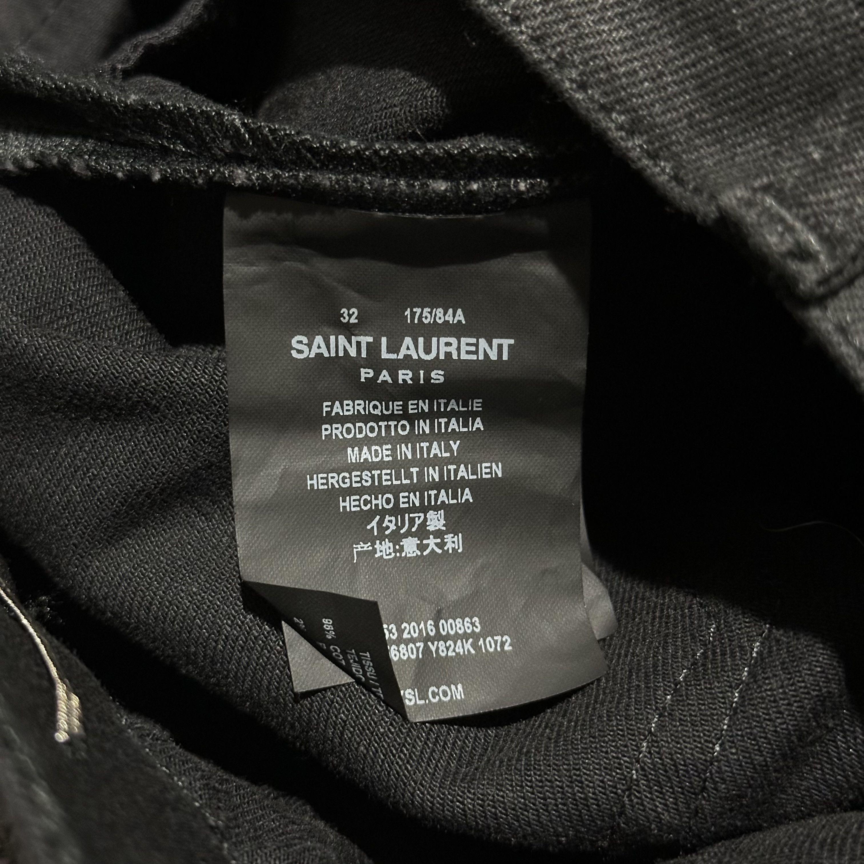 Jean × Saint Laurent Paris Saint Laurent Jeans Size US 32 / EU 48 - 11 Thumbnail
