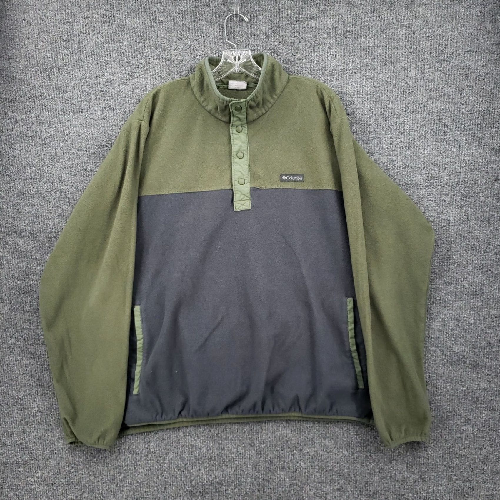 Vintage Columbia Jacket Mens XL Green Sportswear Half Snap Fleece Long Sleeve Mock Neck Size US XL / EU 56 / 4 - 2 Thumbnail