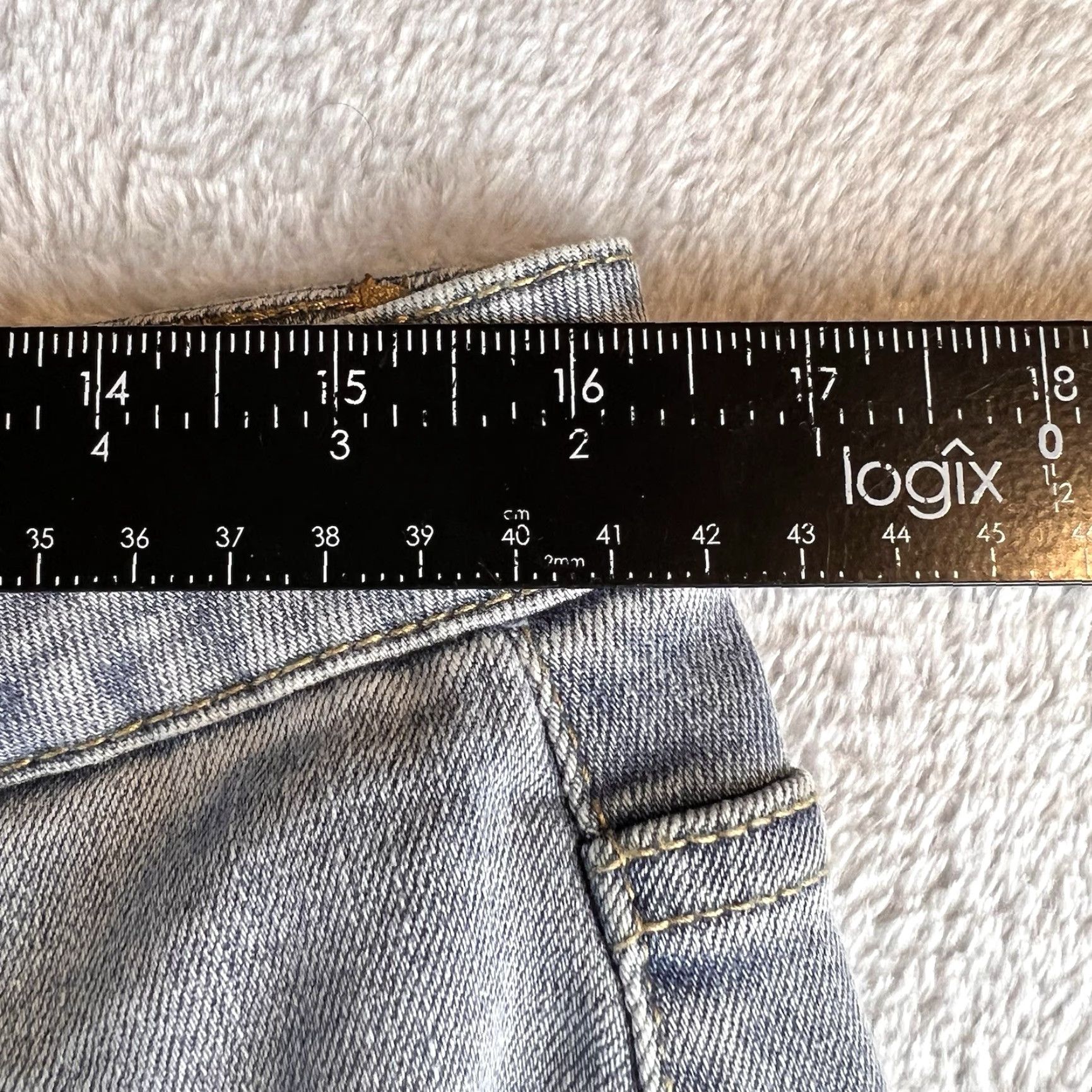 Vintage Oat Jeans Women's 30 High Rise Wide-Leg Raw Hem Denim Blue 32x28 Bohemian Grunge Hippie Relaxed Size 30" / US 8 / IT 44 - 7 Thumbnail