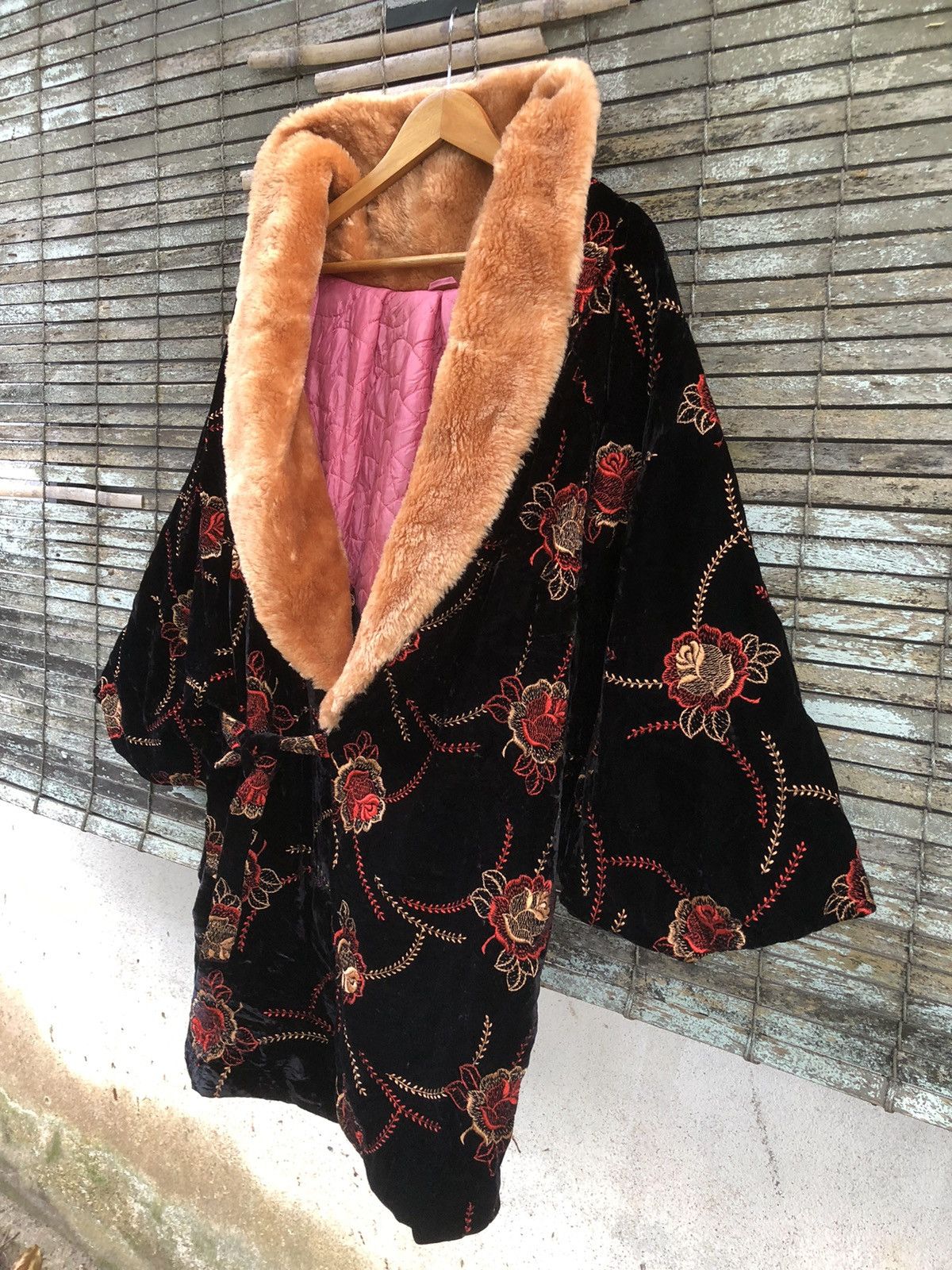 Japanese Brand × Vintage 💥MEGA RARE💥 Vintage Japanese Kimono Contra Stitch Mink Fur Size XL / US 12-14 / IT 48-50 - 2 Thumbnail