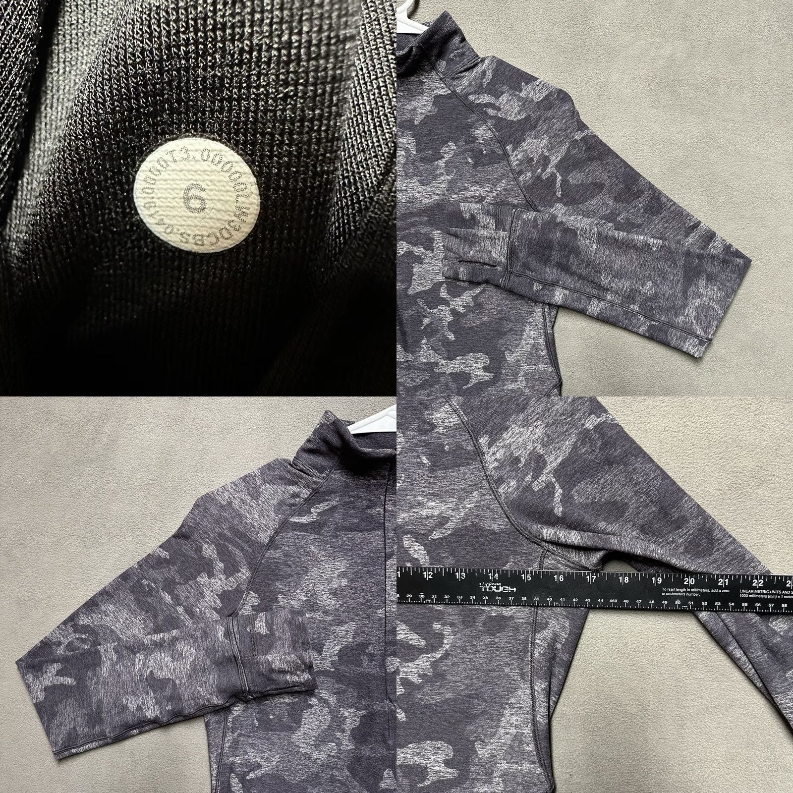 Lululemon Lululemon Outrun The Elements Top Womens Size 6 Gray Incognito Camo HTR Black Size M / US 6-8 / IT 42-44 - 8 Thumbnail