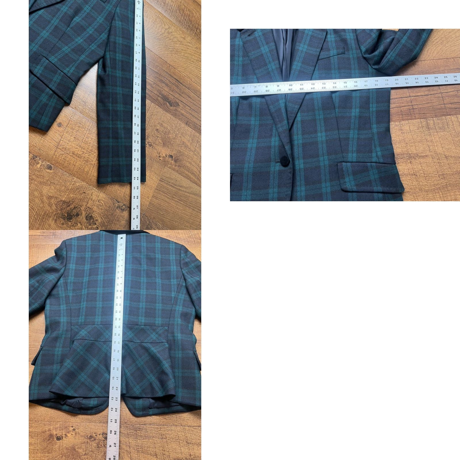 Talbots VINTAGE Talbots 1 Button Black Watch Tartan Plaid Wool Blazer Womens Size 10 Size L / US 10 / IT 46 - 8 Thumbnail