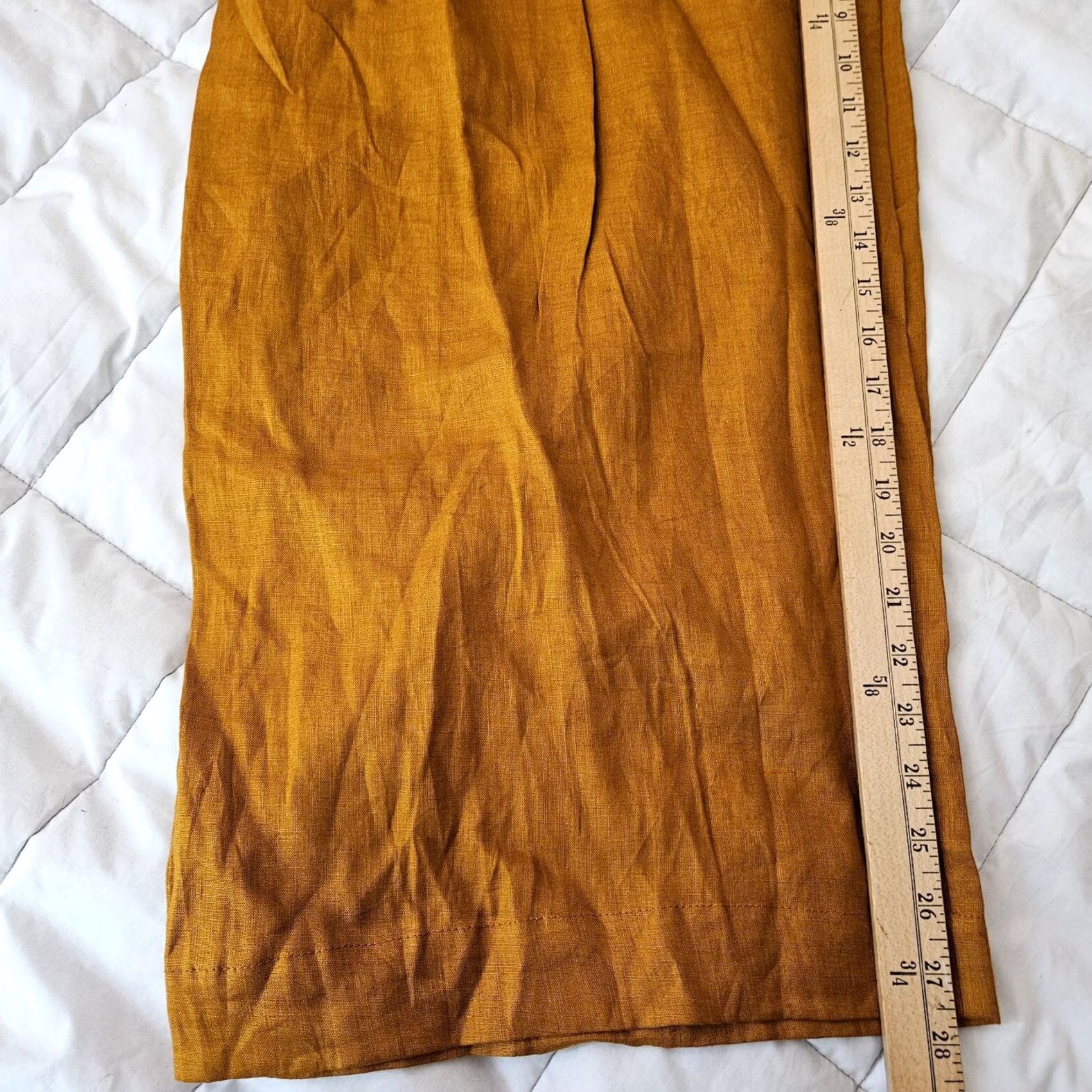 Vintage PAMPELONE Women's Mustard Yellow Pleated Wide Leg Casual Pants Size M Size 32" / US 10 / IT 46 - 7 Thumbnail