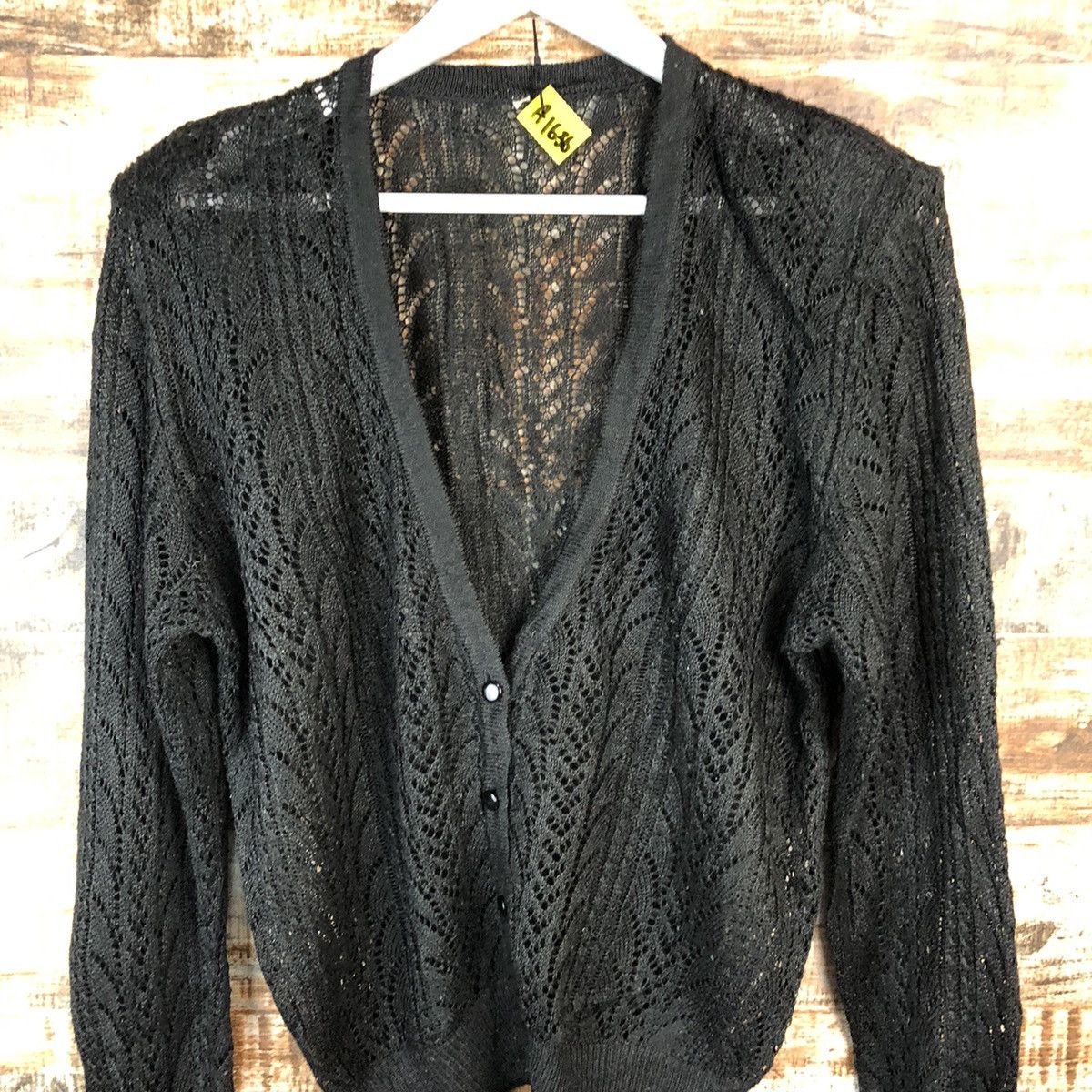 Japanese Brand Japan vintage crochet mesh net Cardigan Knitwear #A1636 Size L / US 10 / IT 46 - 5 Thumbnail