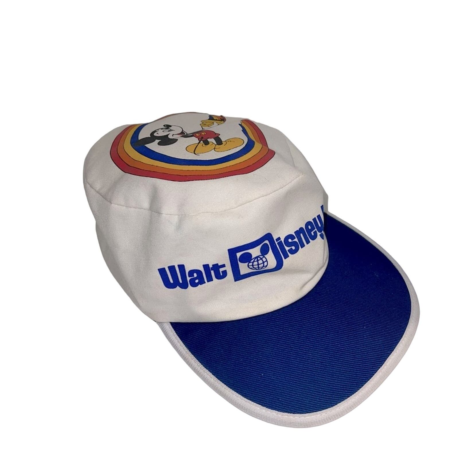 Disney VNTG DISNEY elastic band graphic 80s hat Size ONE SIZE - 1 Thumbnail