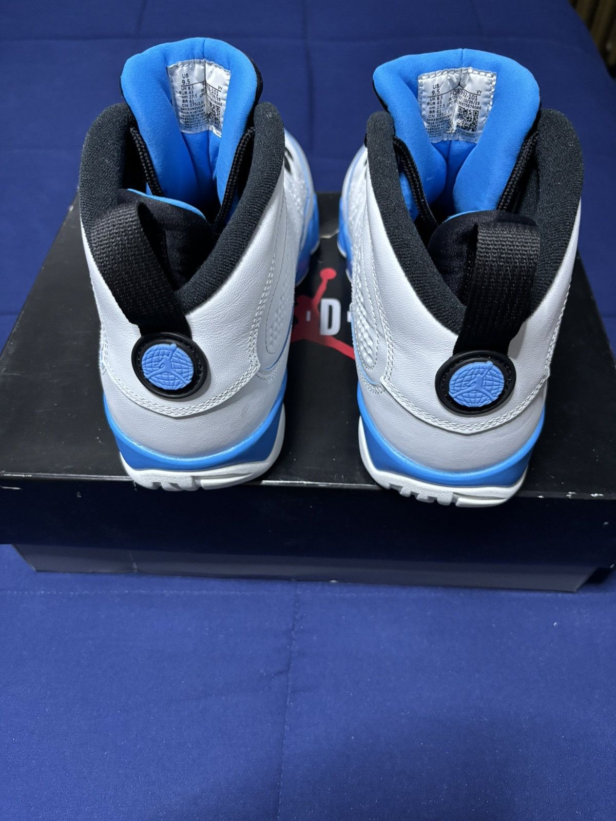 Jordan Brand Jordan 9 Retro Powder Blue 2024 Size 9.5 Size US 9.5 / EU 42-43 - 4 Thumbnail