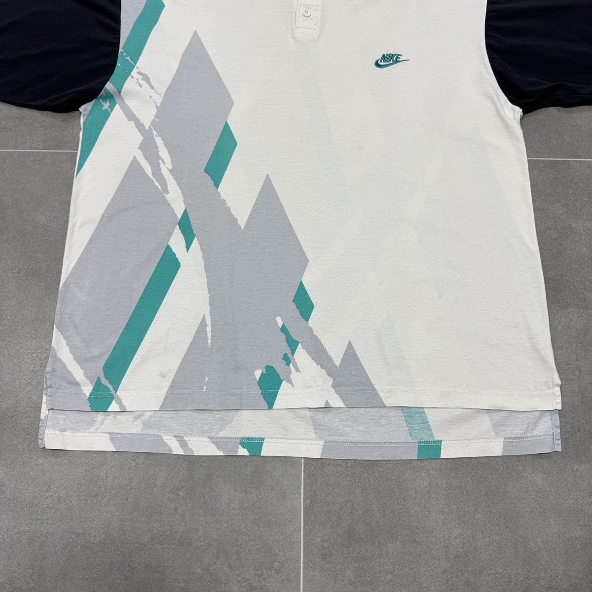 Nike × Vintage Vintage Nike Challenge Court Agassi Tennis Polo Shirt Size L Size US L / EU 52-54 / 3 - 4 Thumbnail