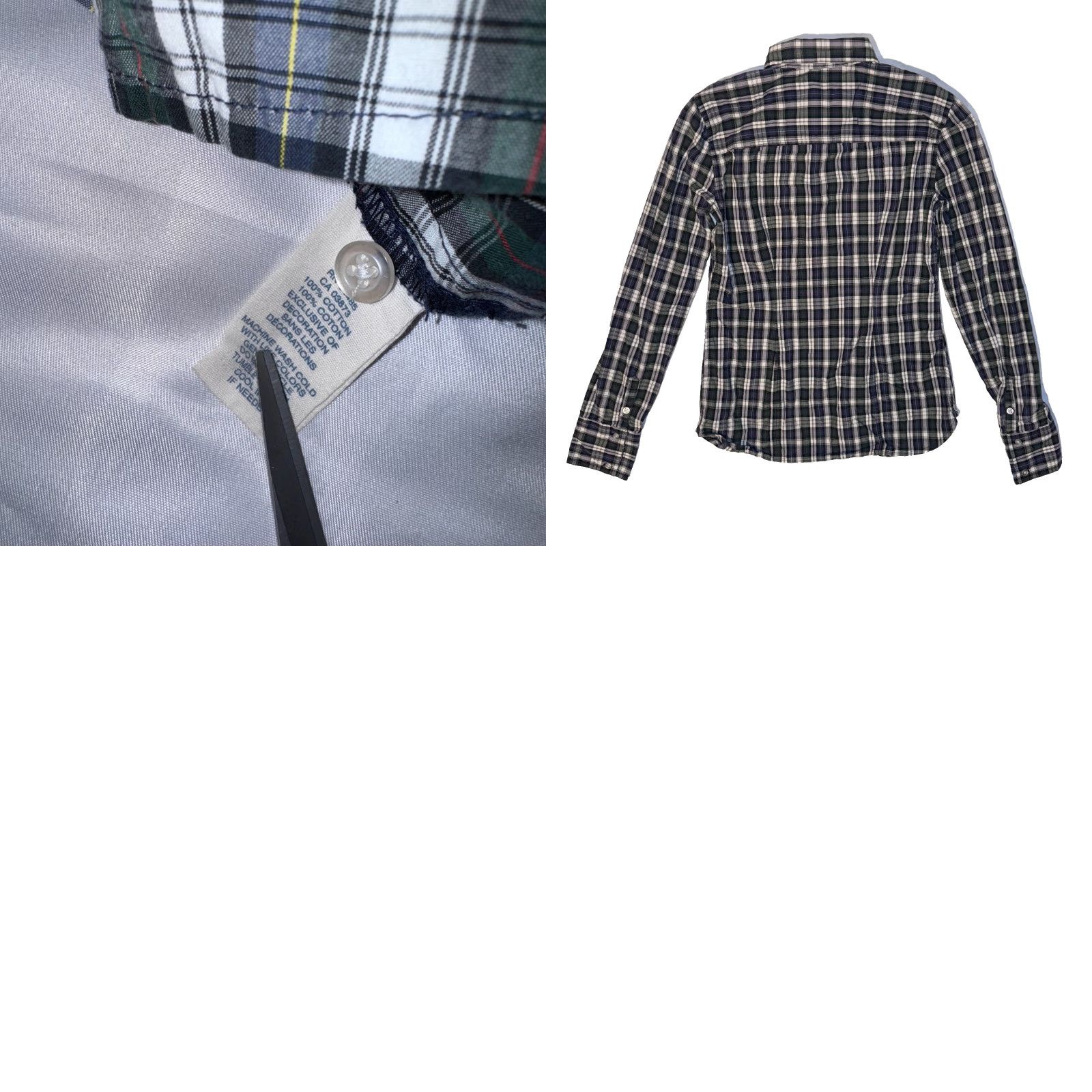 American Eagle Outfitters American Eagle Outfitters Shirt Forest Green Plaid Button-Up Adult XS Womens Size XS / US 0-2 / IT 36-38 - 8 Thumbnail