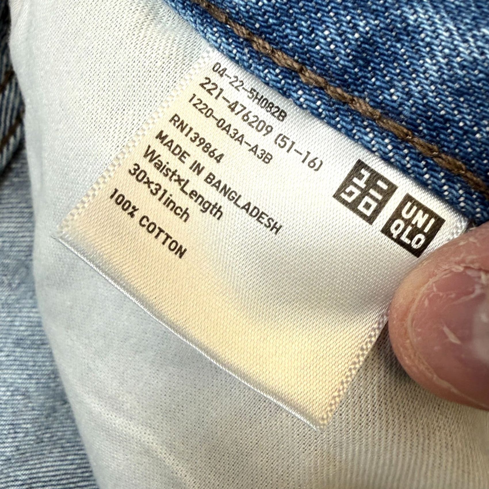 Uniqlo Uniqlo JW Anderson Jeans Womens Regular 33x23 Blue Denim Straight Relaxed 5-Pocket Design Mens Womens Boys Girls Size 24" / US 00 / IT 34 - 5 Thumbnail