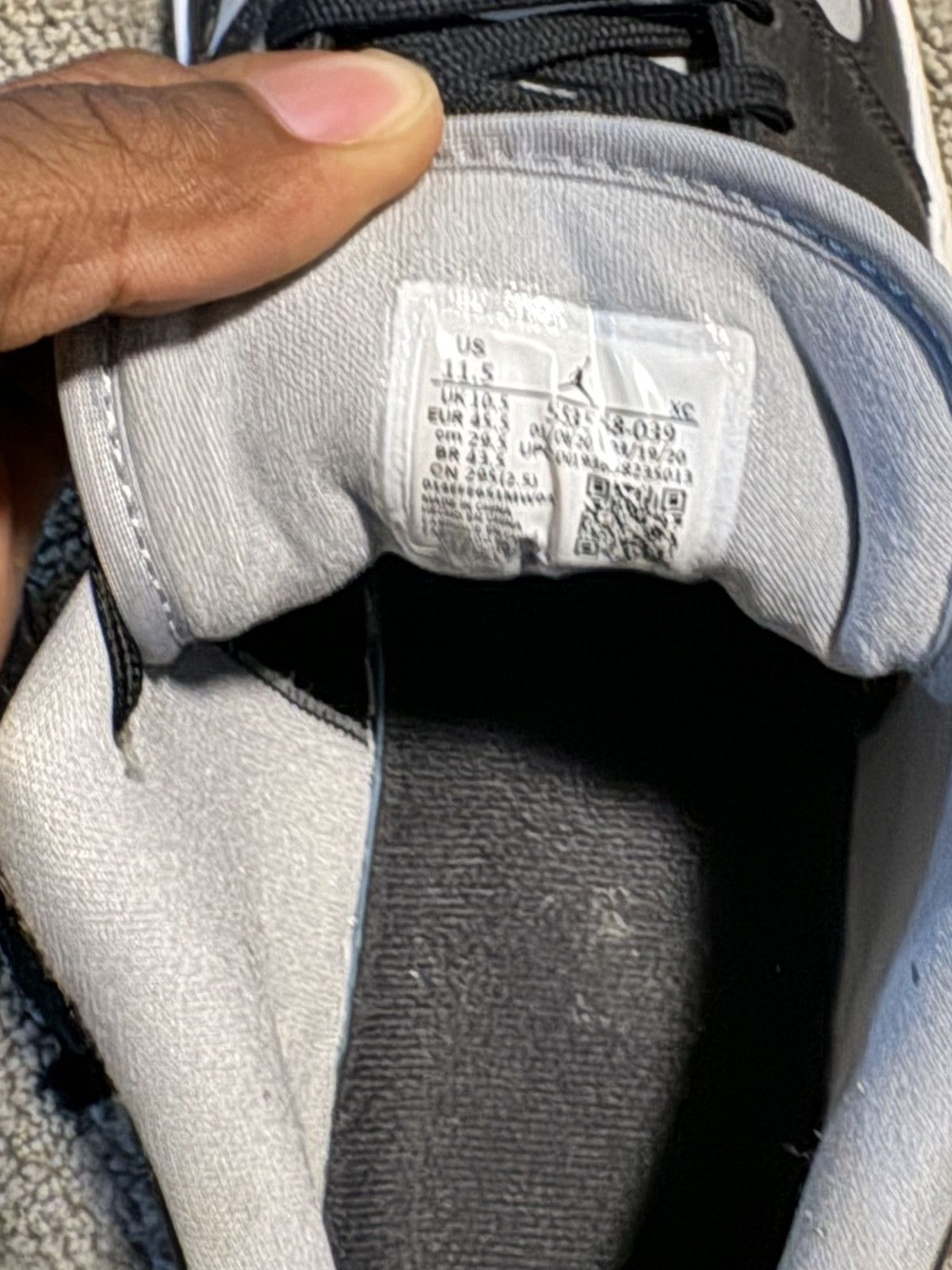 Jordan Brand × Nike Air JORDAN 1 Low “Light Smoke Grey” Sneakers Size US 11.5 / EU 44-45 - 1 Thumbnail