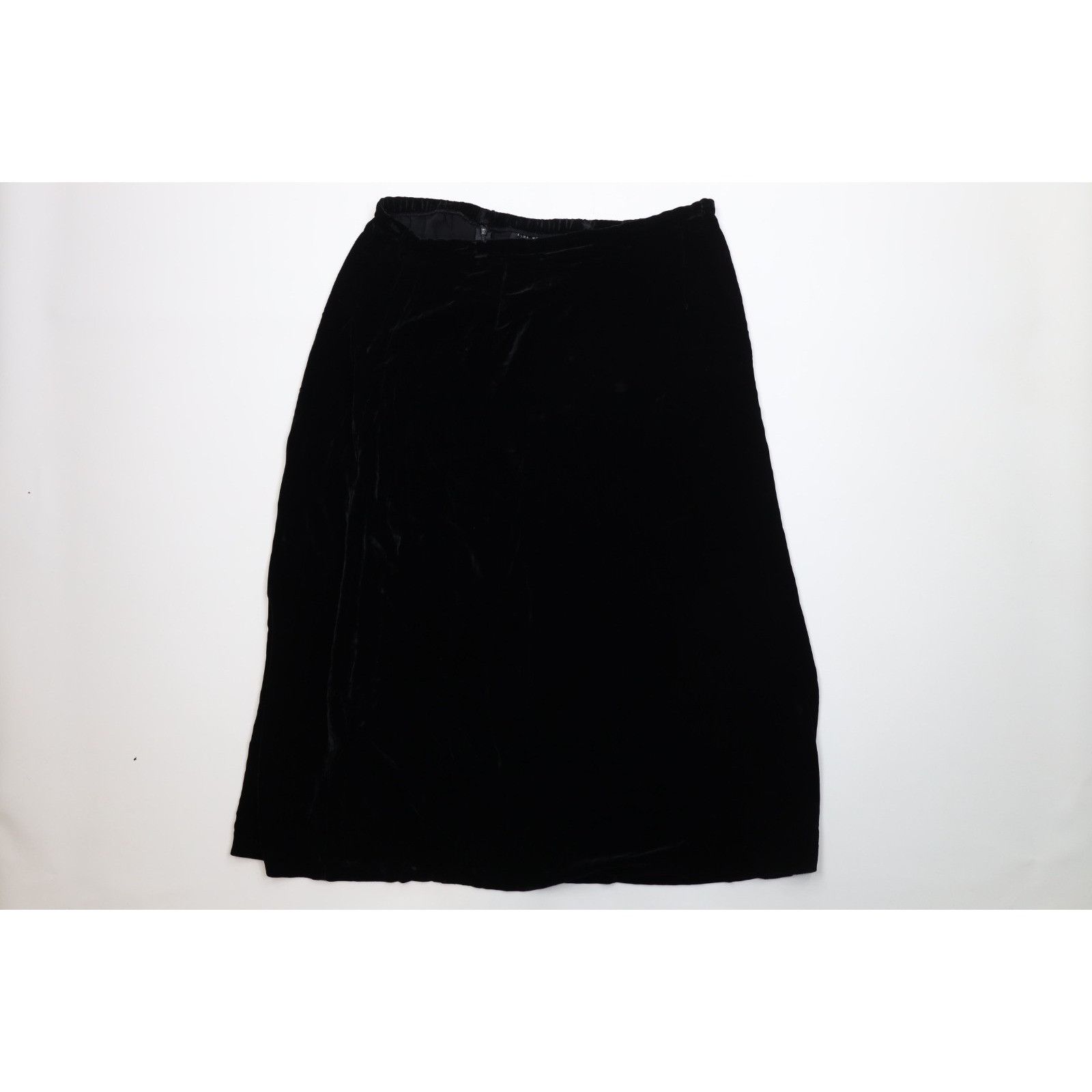 Vintage Vintage 90s Lane Bryant Rayon Gabardine Silk Velour Skirt Size 36" / US 14 / IT 50 - 1 Thumbnail