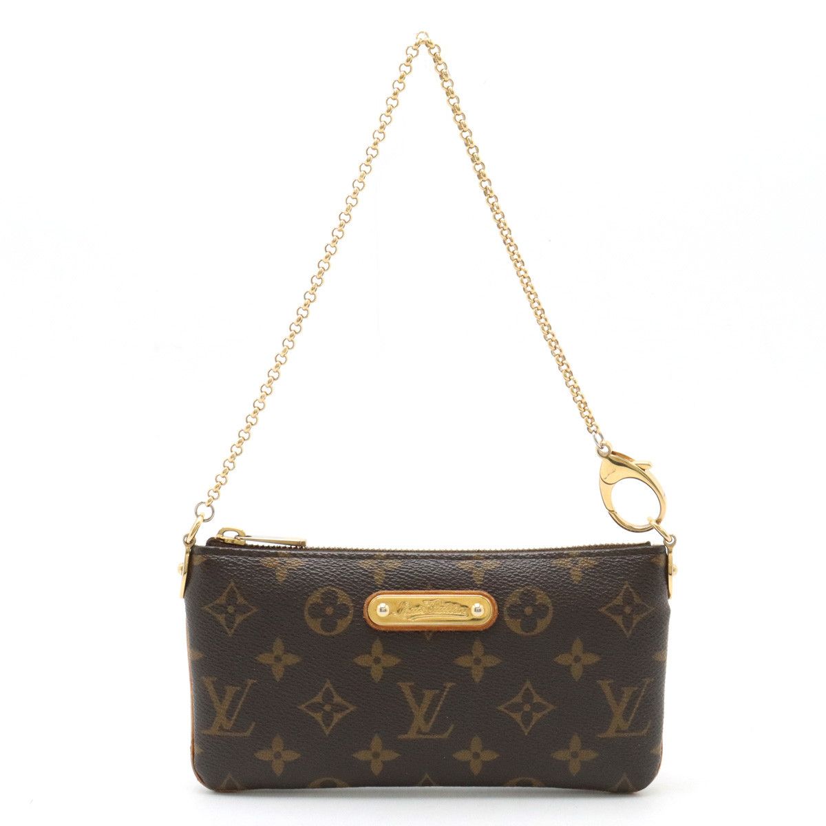 Louis Vuitton Louis Vuitton Louis Vuitton Monogram Pochette Mila Clutch M60094 Canvas Clutch Bag M60094 in Good Condition Size ONE SIZE - 1 Thumbnail