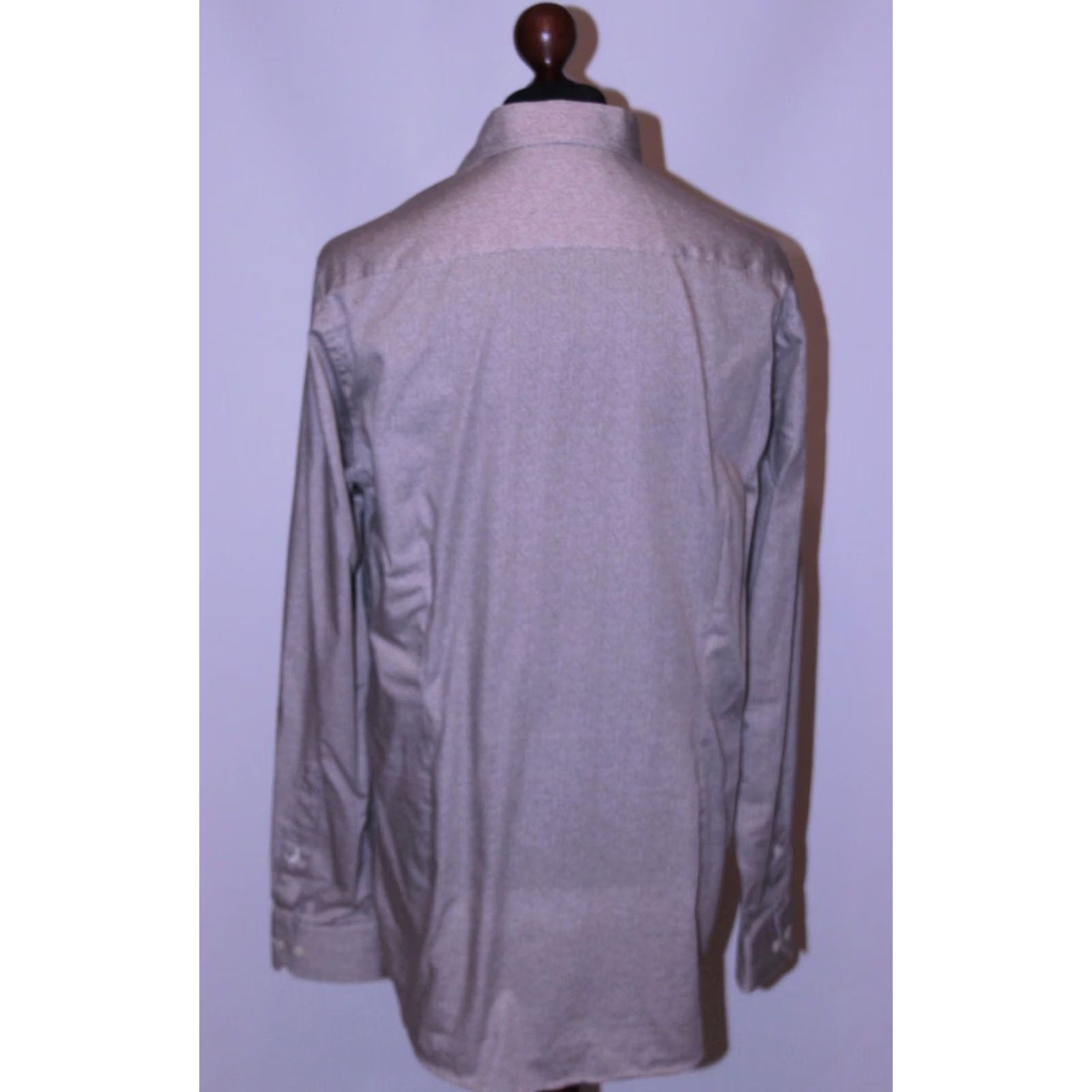 Eton Eton Mens Dress Shirt Size 43 17 Brown Business Regular Size US XL / EU 56 / 4 - 4 Thumbnail