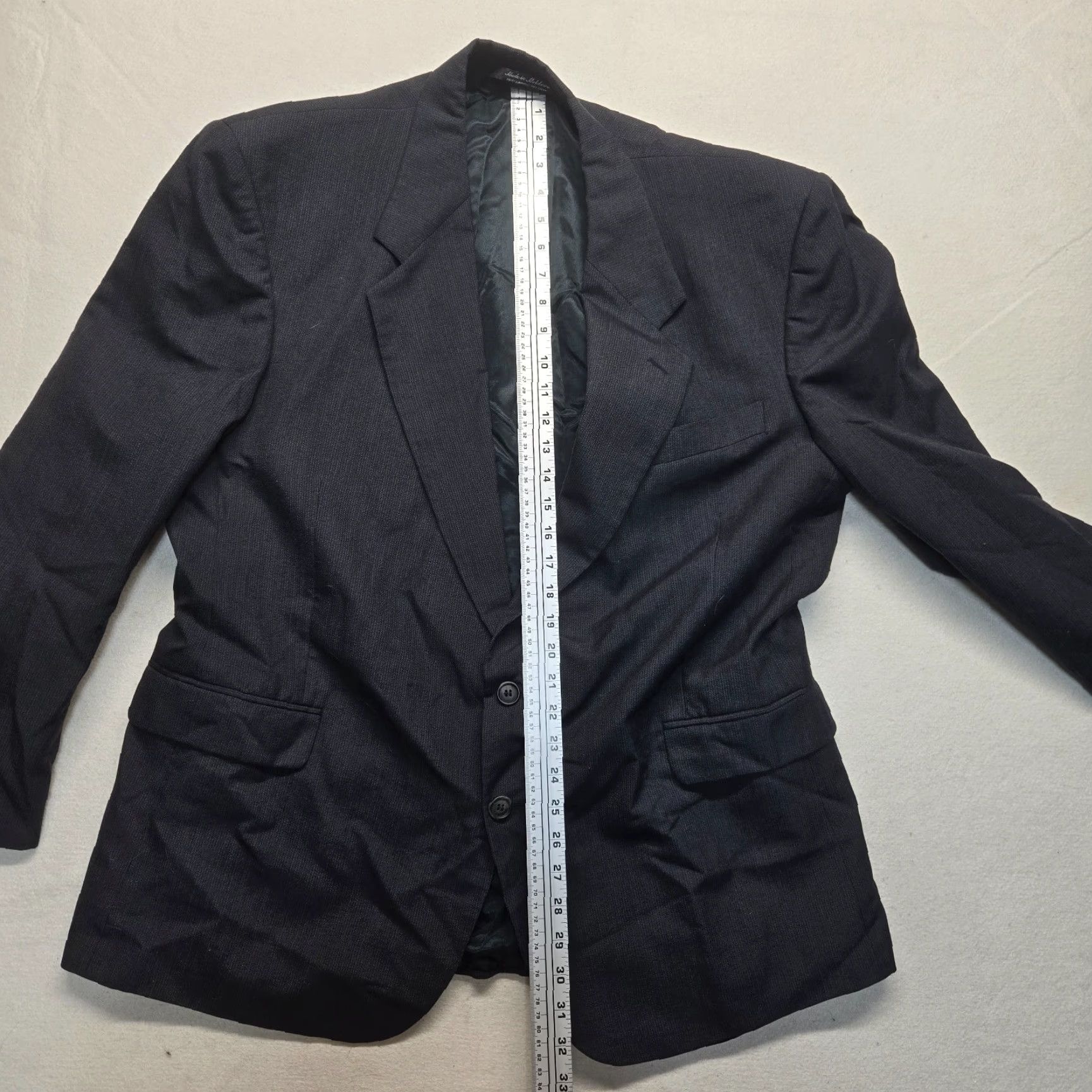 Vintage VINTAGE Kilburne and Finch Blazer Jacket Coat Black 2 Button Adult Men's Size 46R Size 46R - 7 Thumbnail