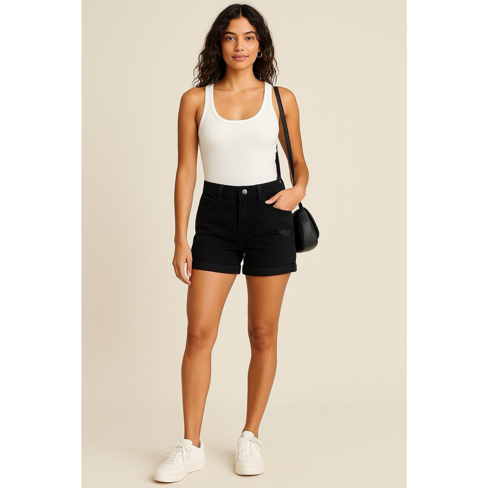 Old Navy Old Navy Women's Size 6 Black Jack Boyfriend Shorts Size 28" / US 6 / IT 42 - 12 Thumbnail