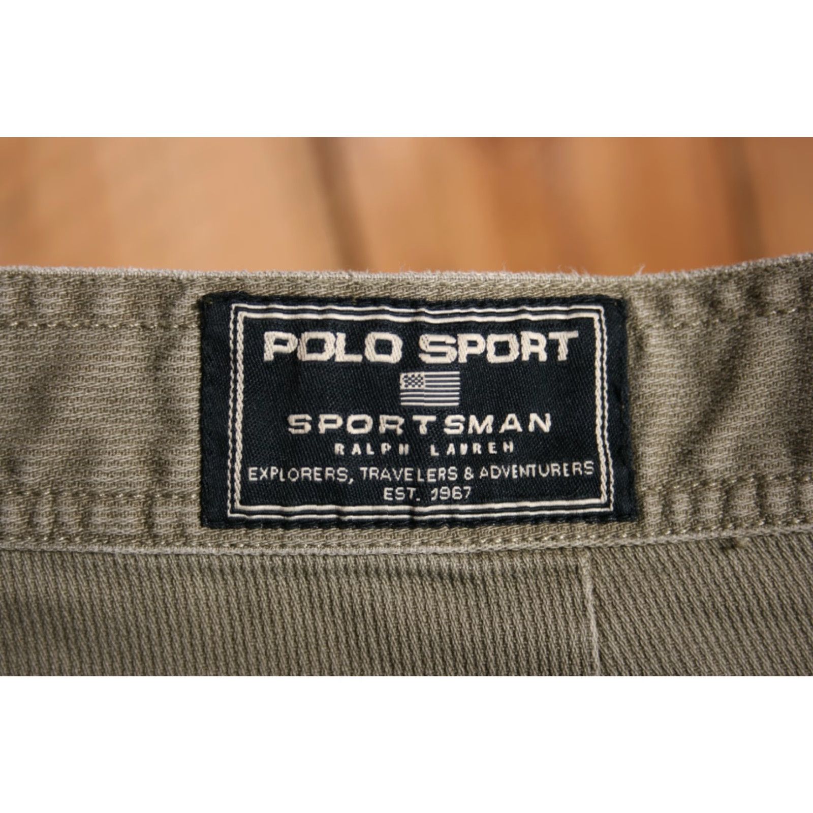 Ralph Lauren VINTAGE Ralph Lauren Polo Sport Sportsman Olive Green Double Knee Pants 38x30 Mens Size US M / EU 48-50 / 2 - 7 Thumbnail