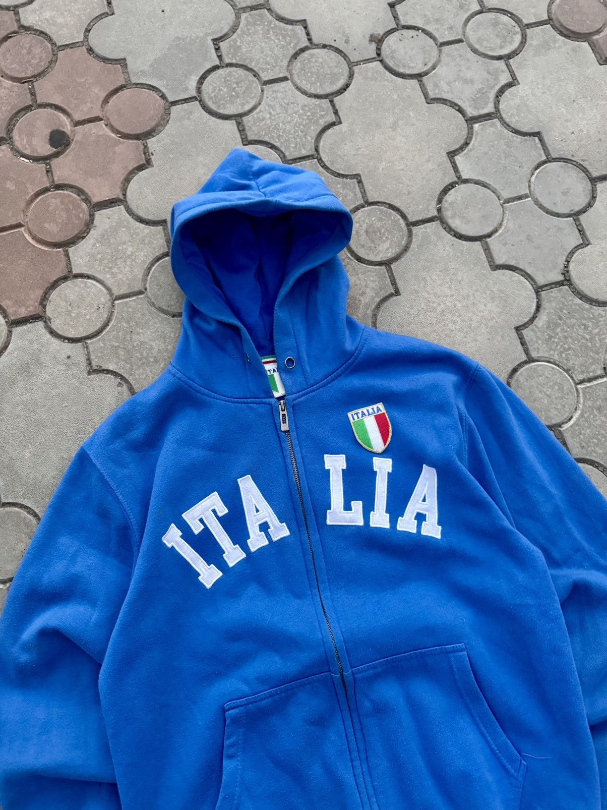 If Six Was Nine Vintage Italia Spell Out Y2K Zip Hoodie Size US M / EU 48-50 / 2 - 2 Thumbnail