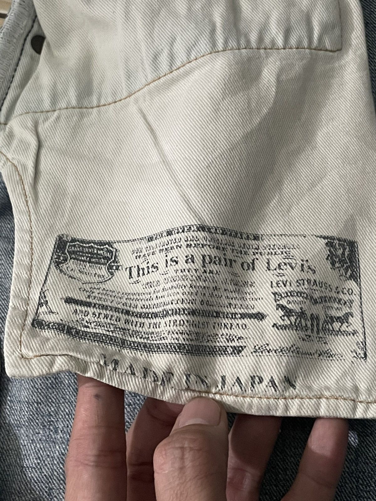 Levi's Vintage Clothing Levis selvedge Made in japan distressed Size US 33 - 12 Thumbnail