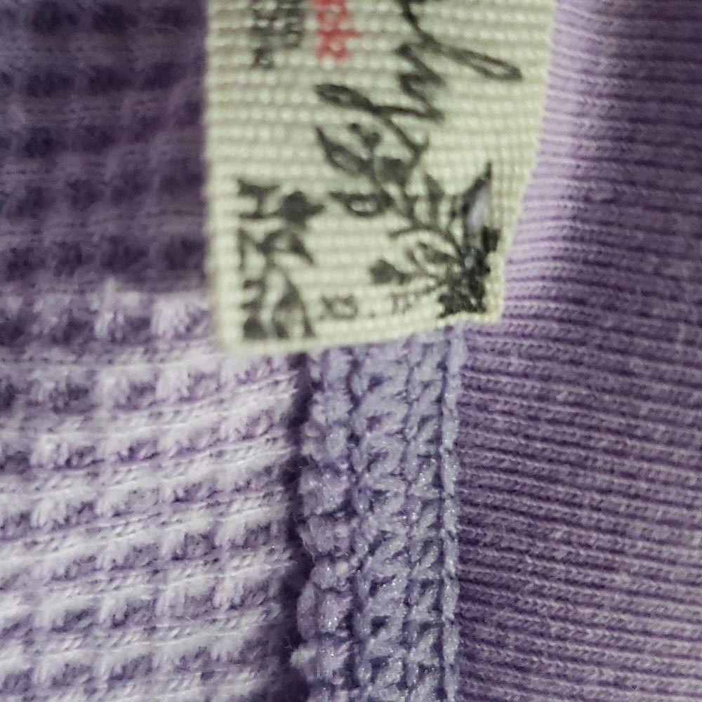 Free People CT1964 Free People Lavender Ladies Waffle Pattern Sweats XS Size XXS / US 00 / IT 34 - 6 Thumbnail