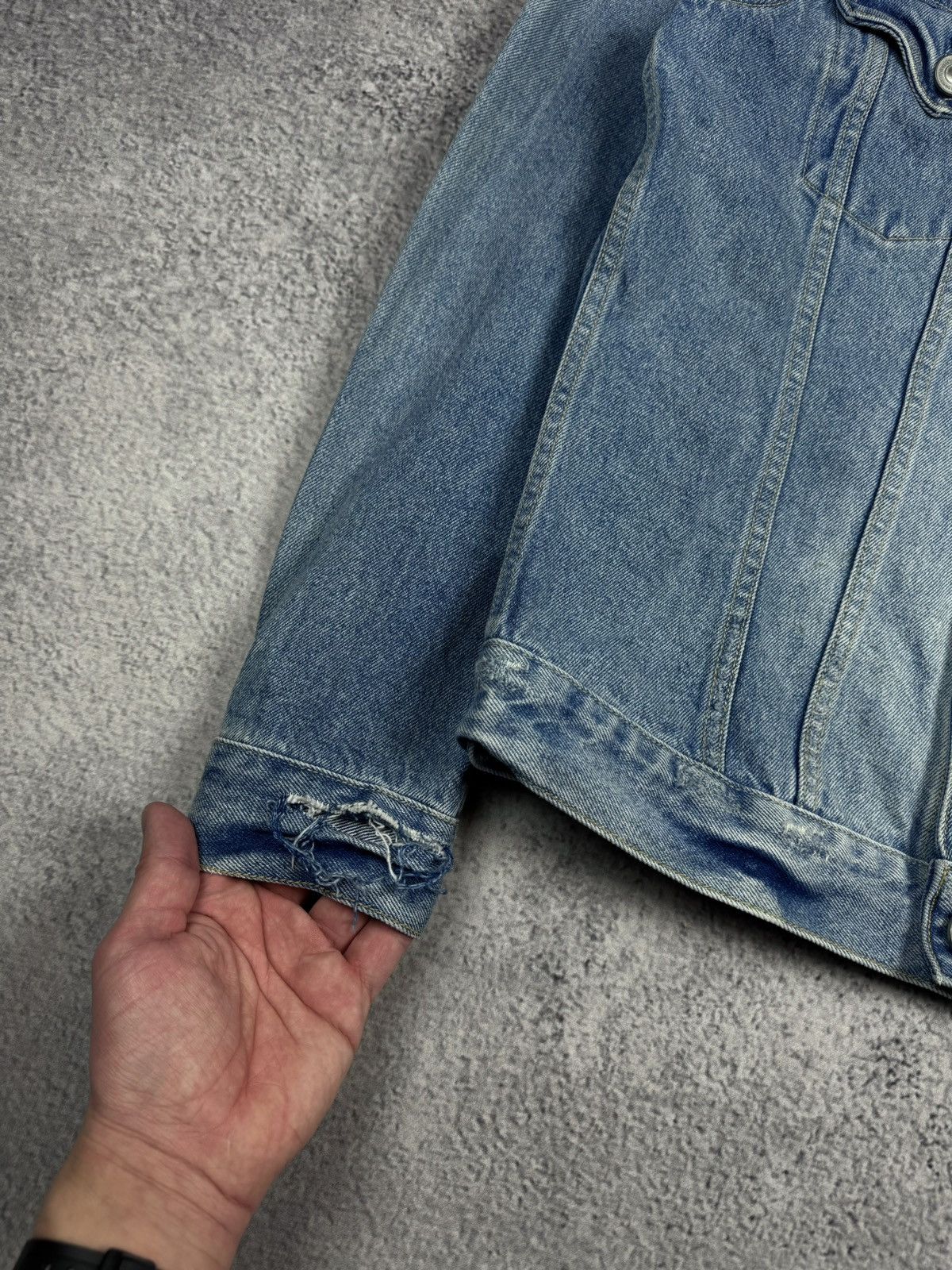 Allsaints All Saints Spitalfields Dustout Distressed Denim Jacket Size US M / EU 48-50 / 2 - 6 Thumbnail