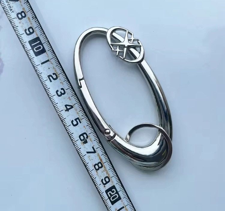 Jewelry Carabiner Keychain in Silver, Men's
