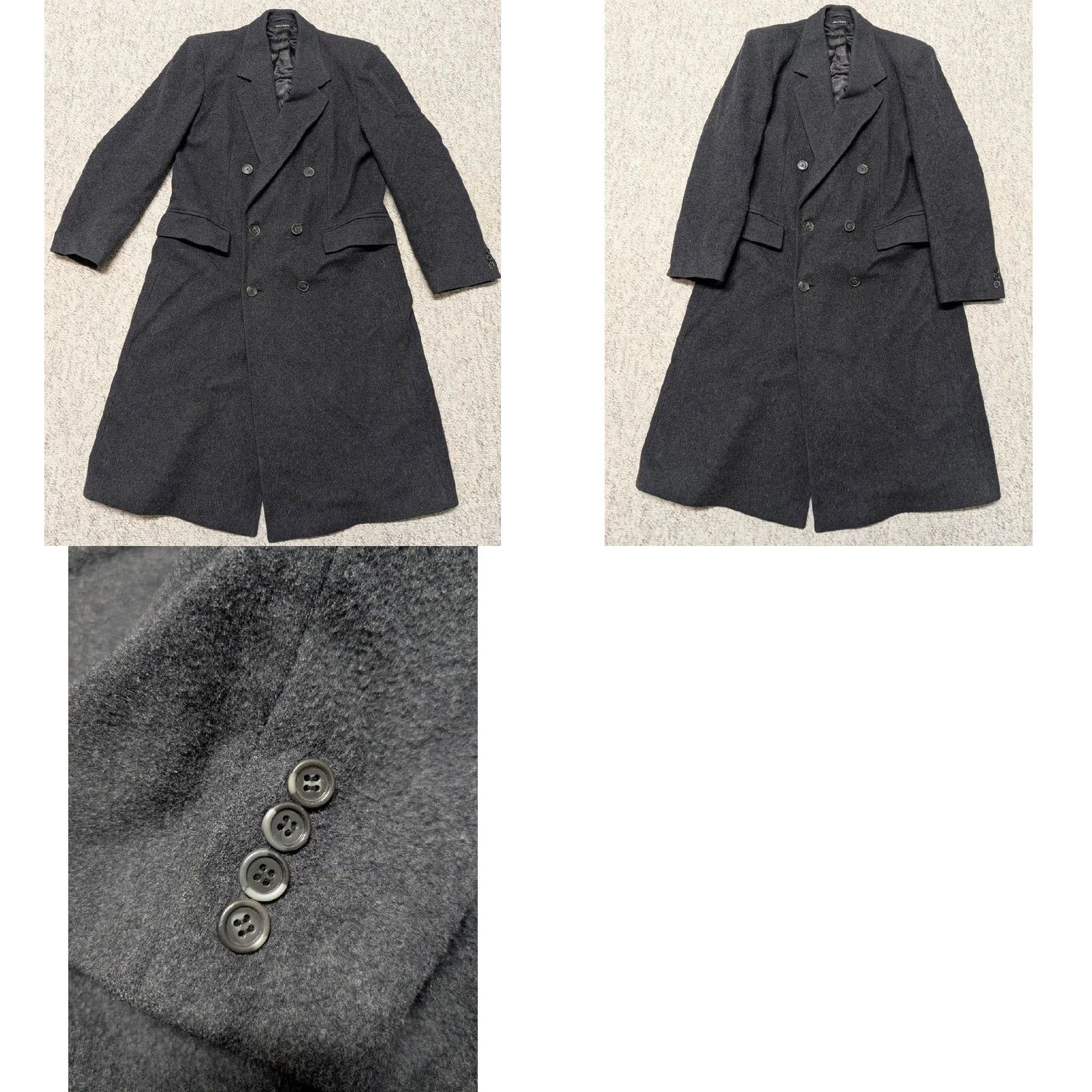 Stafford VINTAGE Stafford Overcoat Wool Black 40R Long Double Breasted Coat Mens XS? Size US M / EU 48-50 / 2 - 9 Thumbnail