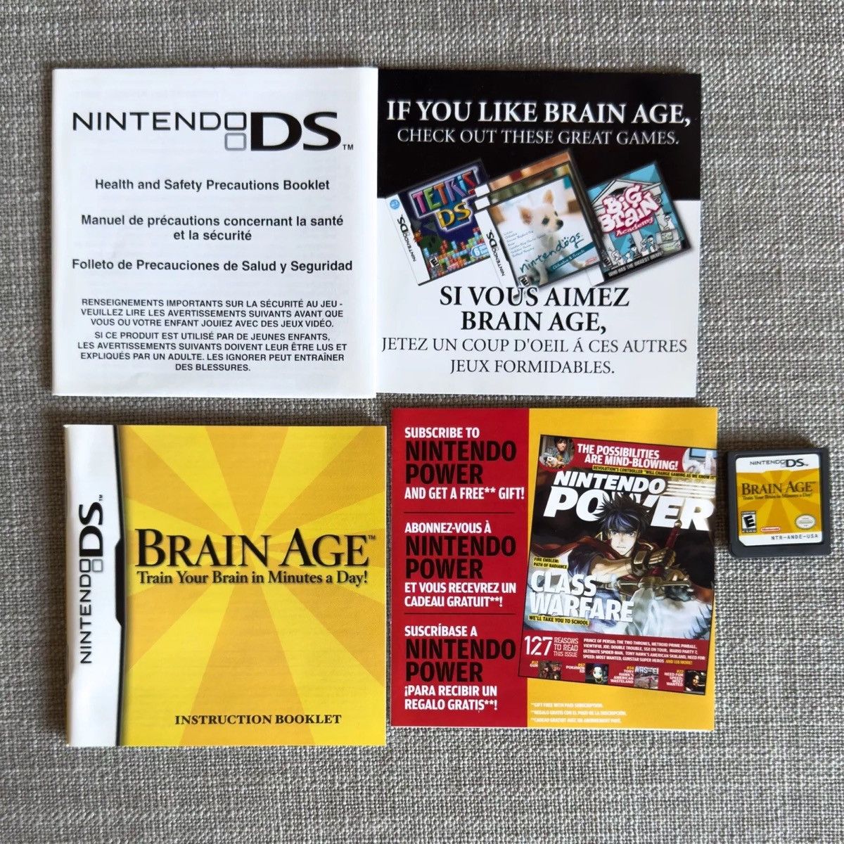 Nintendo Brain Age Nintendo DS Lite 3DS CIB Size ONE SIZE - 1 Thumbnail