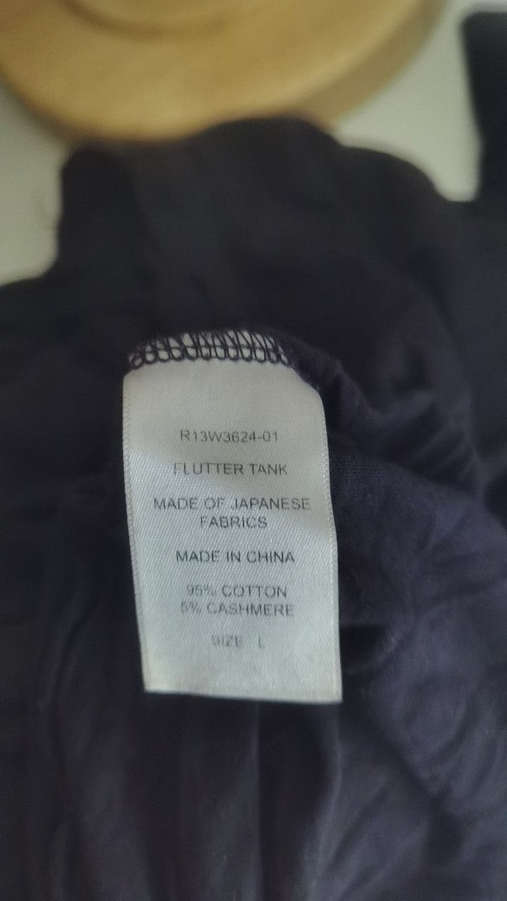 Other Japanese Fabric R13 Distressed Black Flutter Tank Size US S / EU 44-46 / 1 - 4 Thumbnail