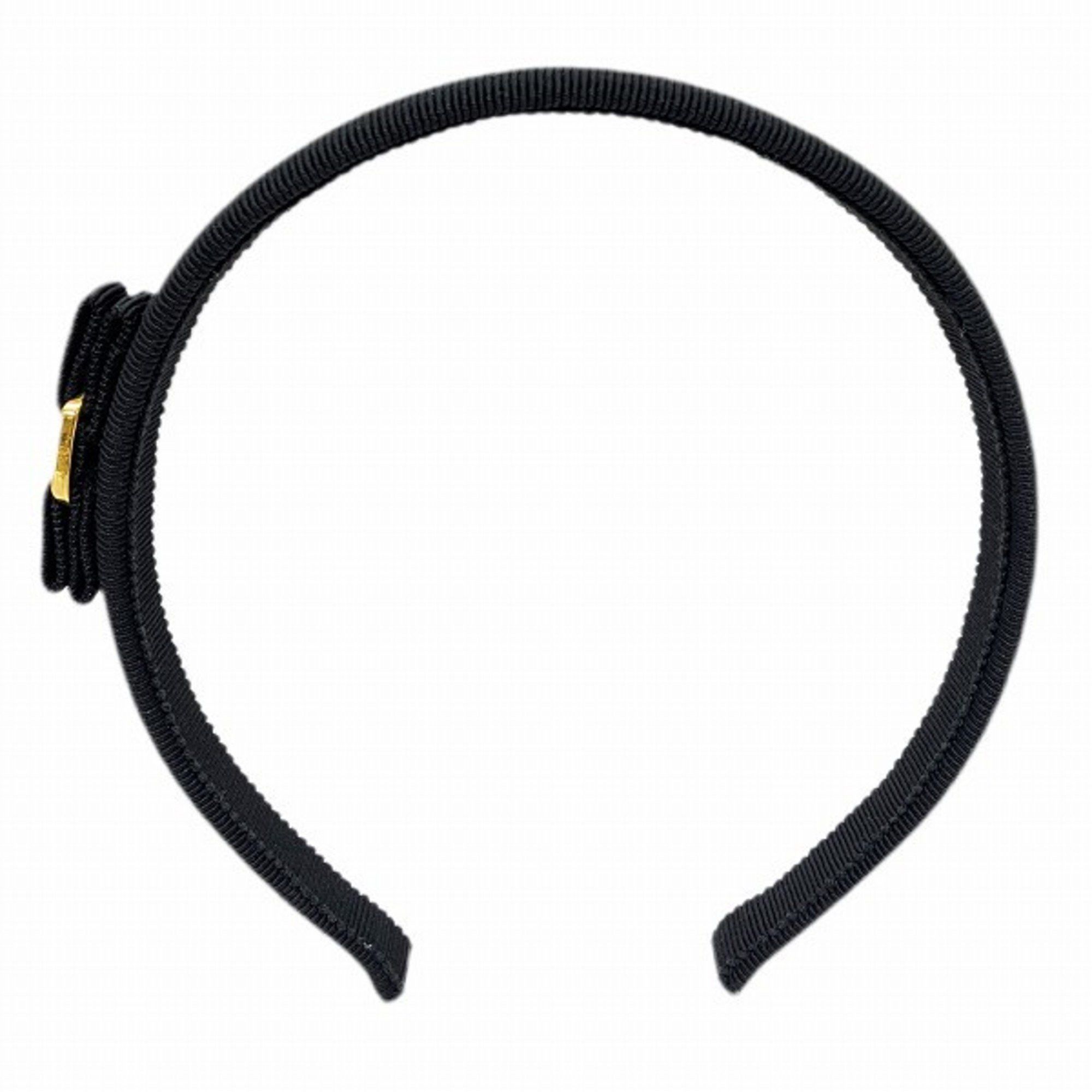 image of Salvatore Ferragamo Ferragamo Vara Ribbon Brand Accessories Headband Women's in Black