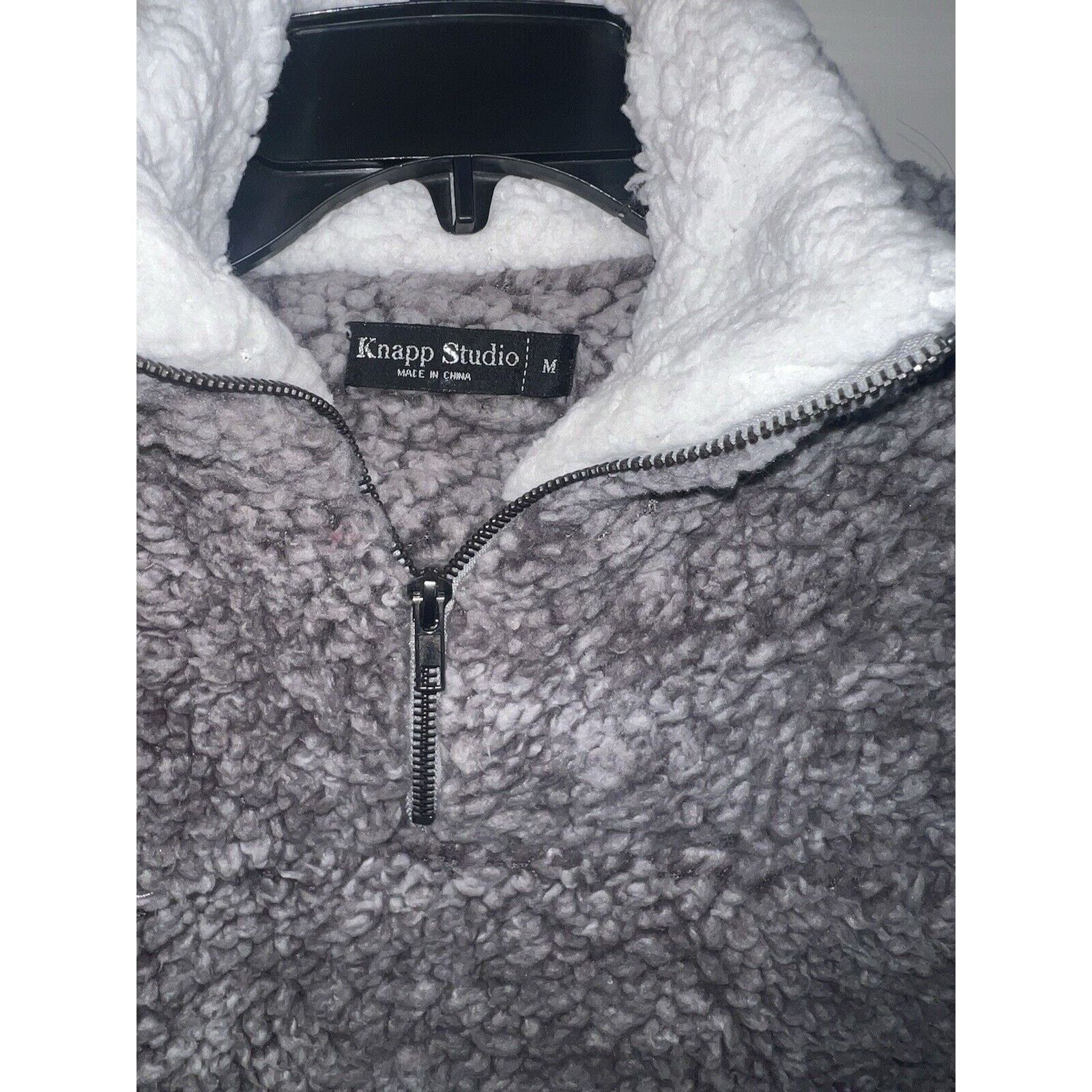 & Other Stories Womens Knapp Studio Sherpa Jacket Sweater 1/4 Zip Medium Size M / US 6-8 / IT 42-44 - 3 Thumbnail