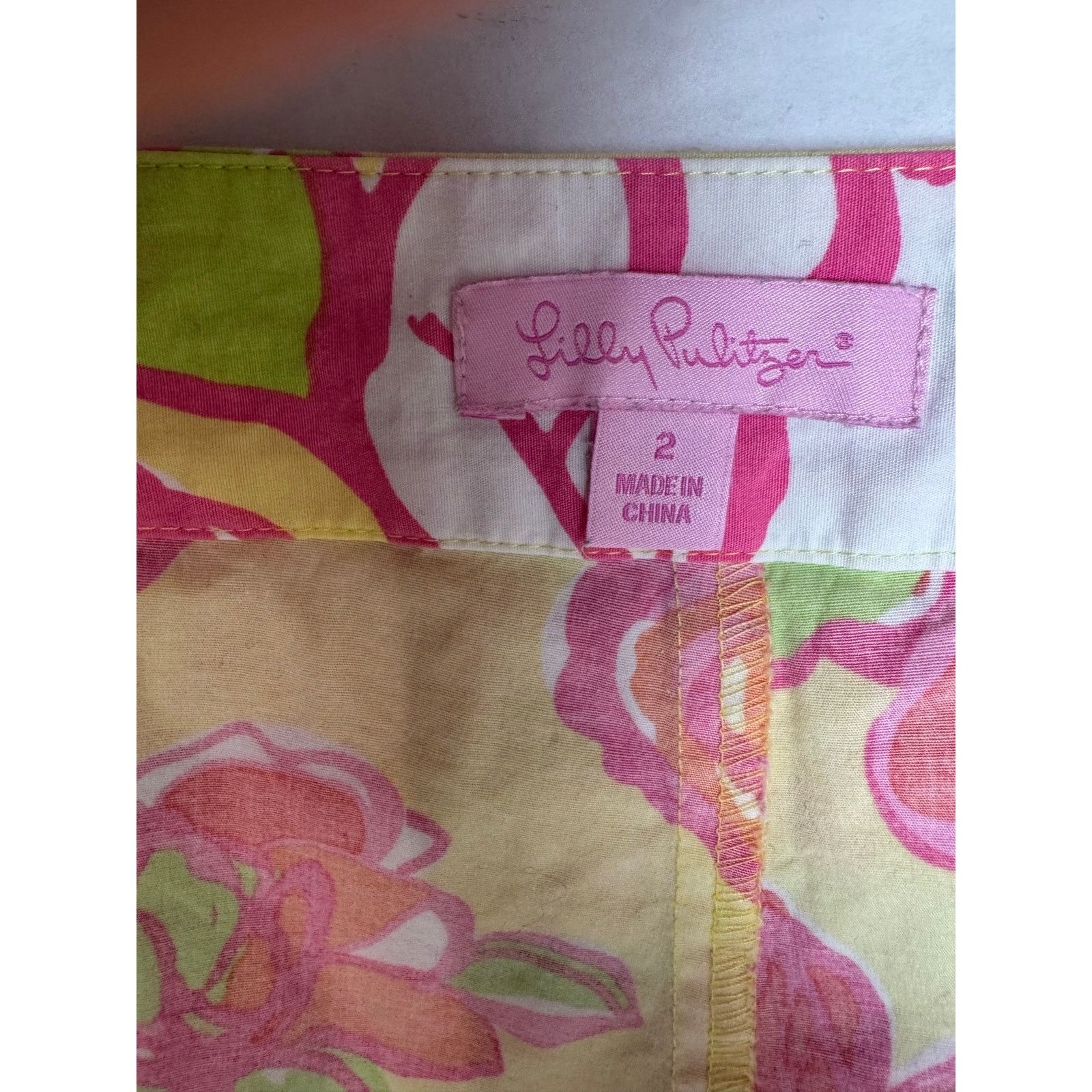Lilly Pulitzer Lilly Pulitzer Skort Starfruit Pattern - Floral Size 2 Size 26" / US 2 / IT 38 - 6 Thumbnail