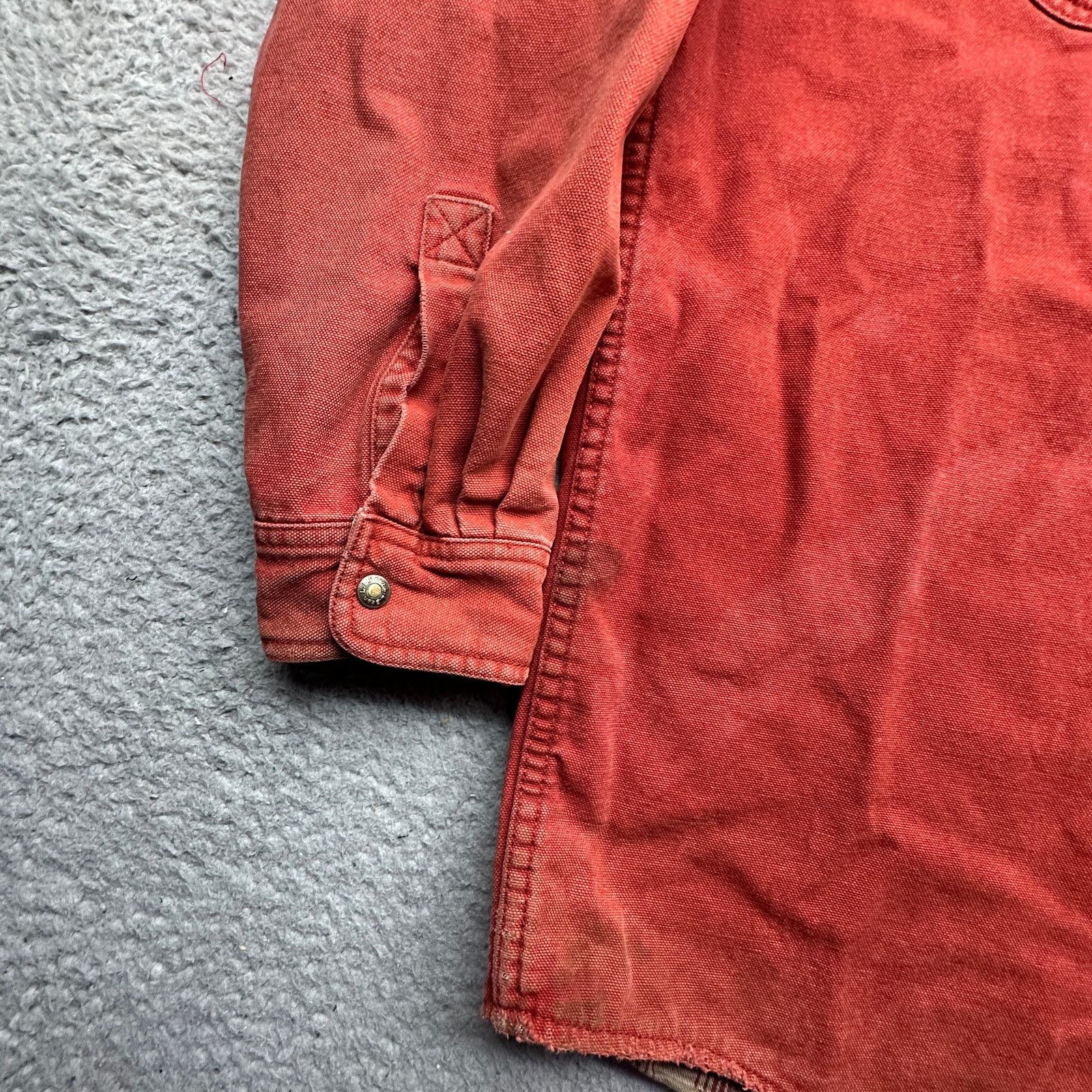 L.L. Bean LL Bean Canvas Plaid Lined Shirt XLT Button Up Distressed Size US XL / EU 56 / 4 - 11 Thumbnail