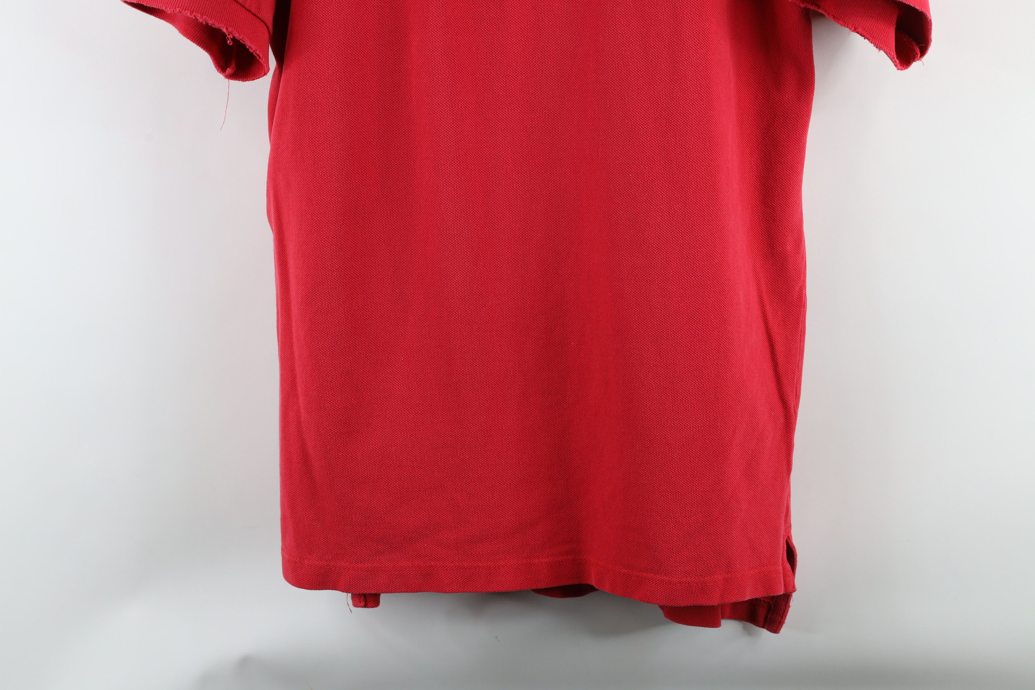 Vintage Vintage 90s Spell Out Ohio State University Polo Shirt Red Size US L / EU 52-54 / 3 - 3 Thumbnail