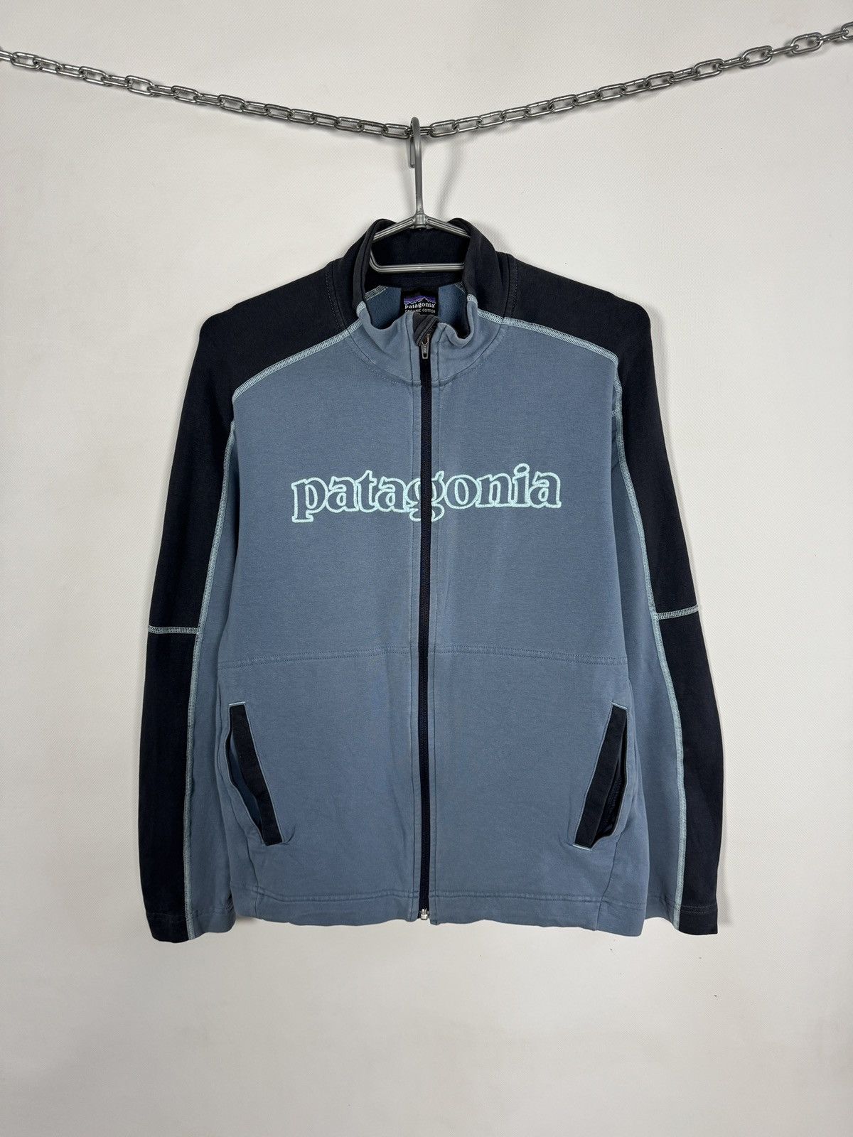 Patagonia Vintage Patagonia Organic Cotton Zip Up Track Jacket Outdoor Size US S / EU 44-46 / 1 - 1 Thumbnail