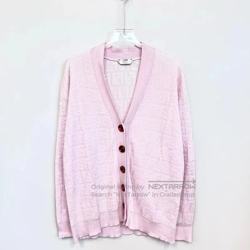 Fendi Fendi Pink Women's Cardigan Sweater . Size M / US 6-8 / IT 42-44 - 1 Thumbnail