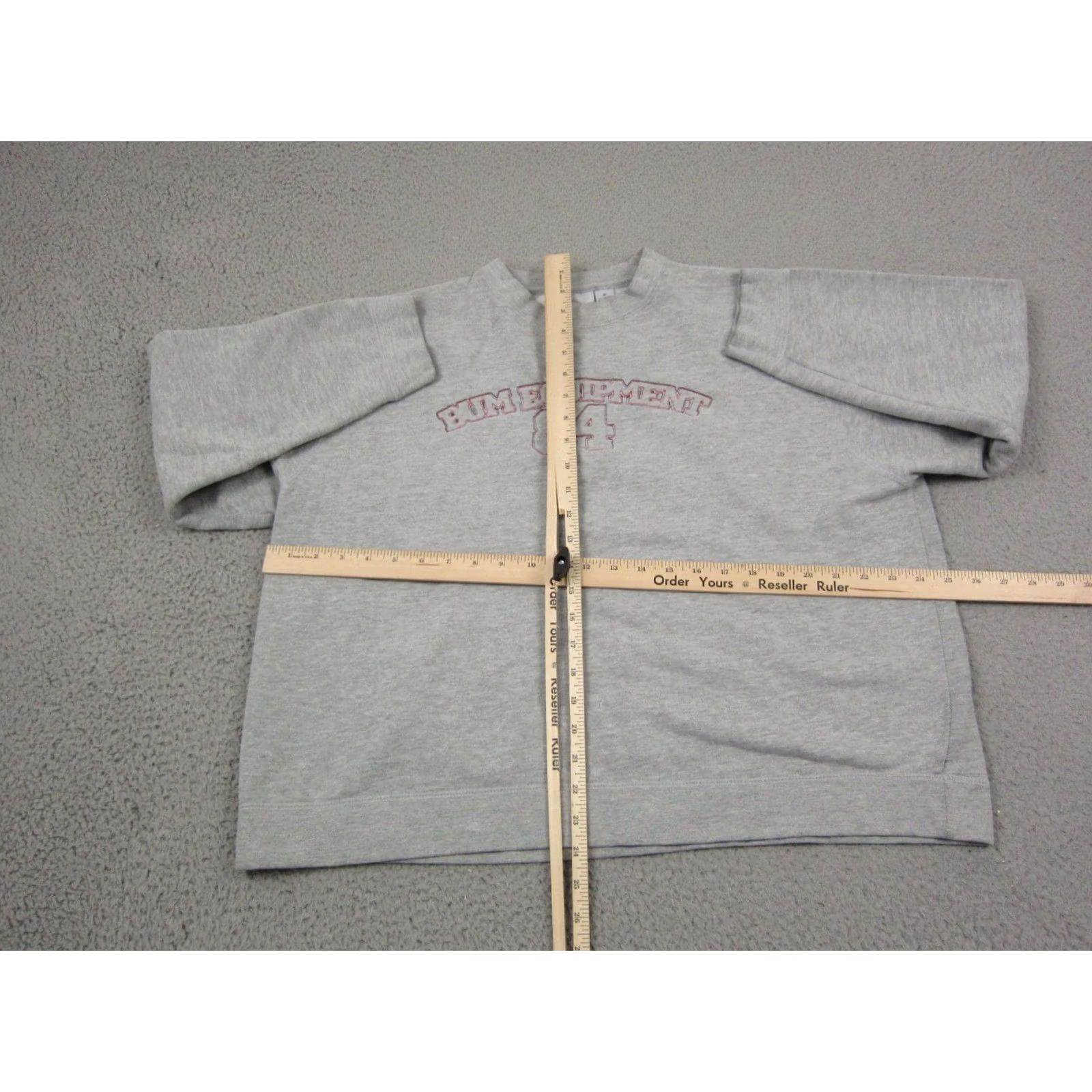 Vintage VINTAGE B.U.M Equipment Sweatshirt Womens Plus 1X Gray Fleece Pullover Ladies 90s Size XL / US 12-14 / IT 48-50 - 7 Thumbnail