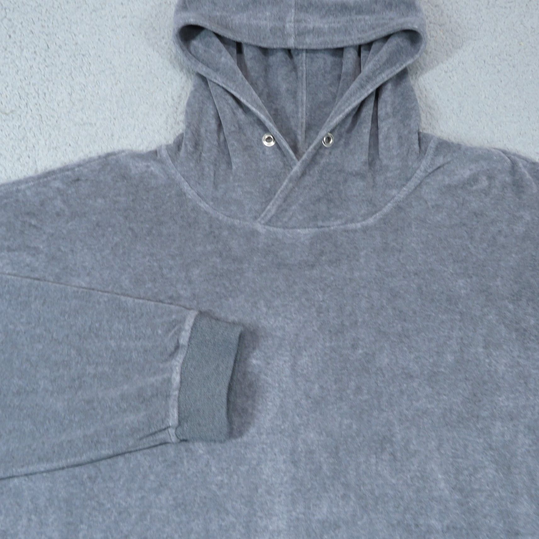 Vintage VINTAGE Daniel Patrick Hoodie Men XL Grey French Terry Microfiber Oversized Sweater Hood Size US XL / EU 56 / 4 - 2 Thumbnail